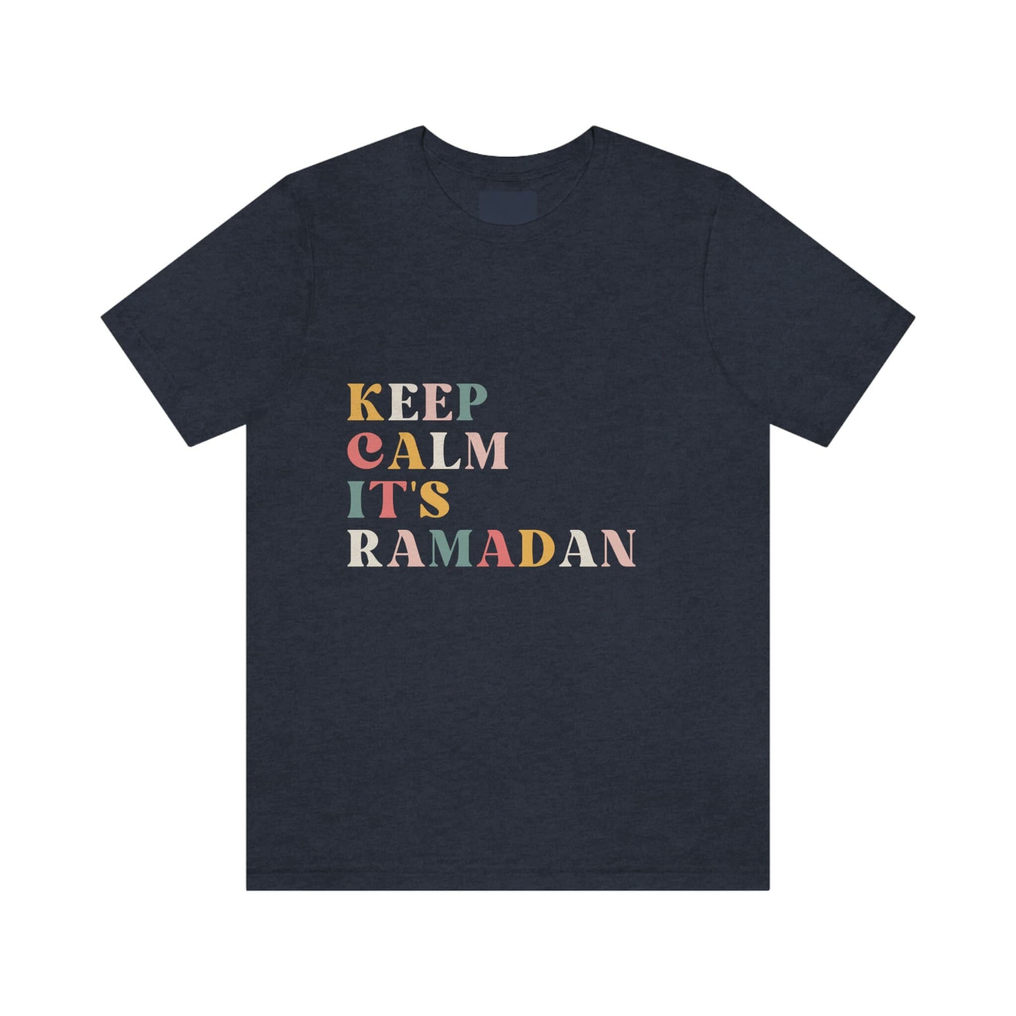 Funny Ramadan T-shirt, Keep Calm Retro Fasting Shirt - image 4