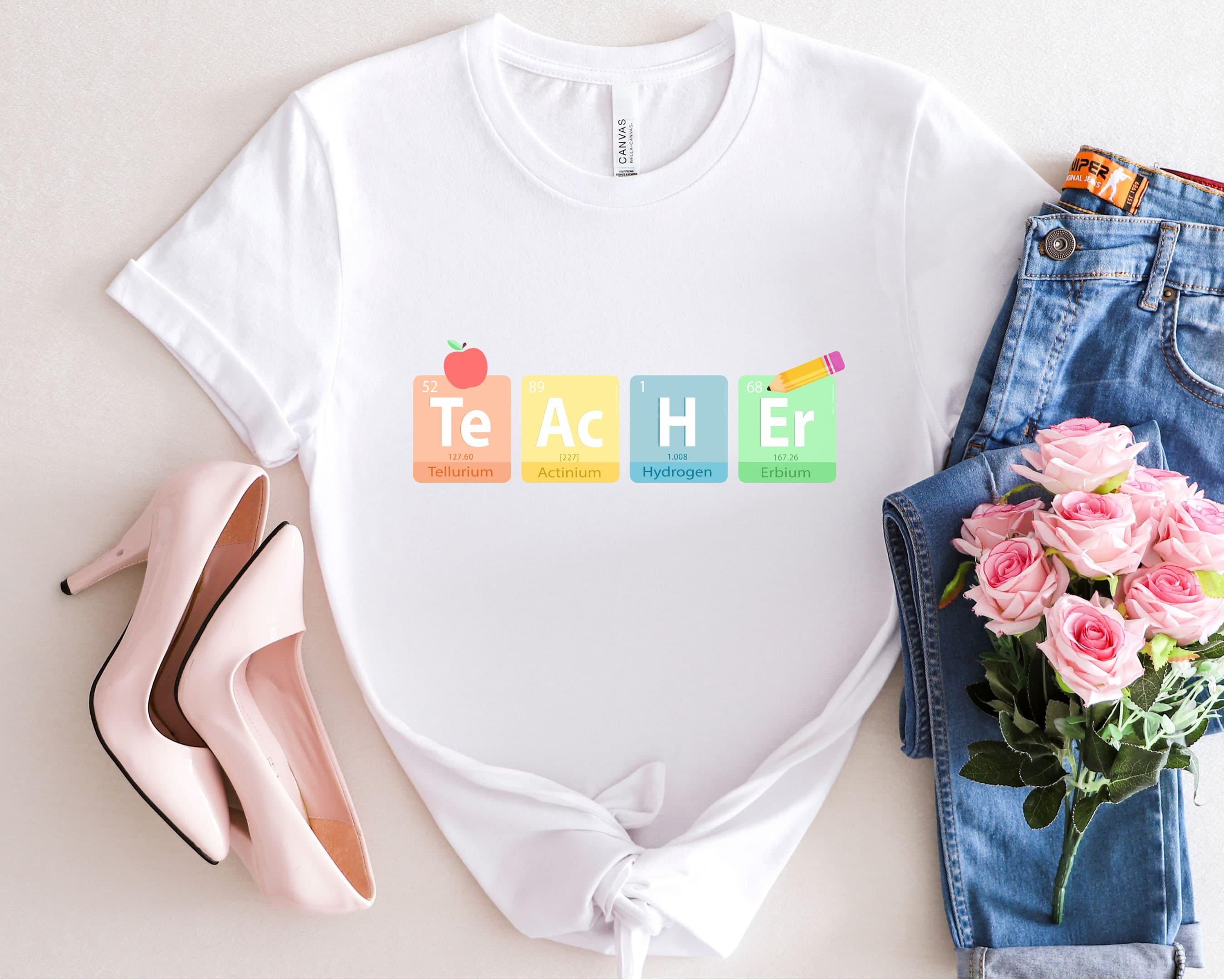 Periodic Table Teacher T-Shirt, Science STEM Gift - image 3