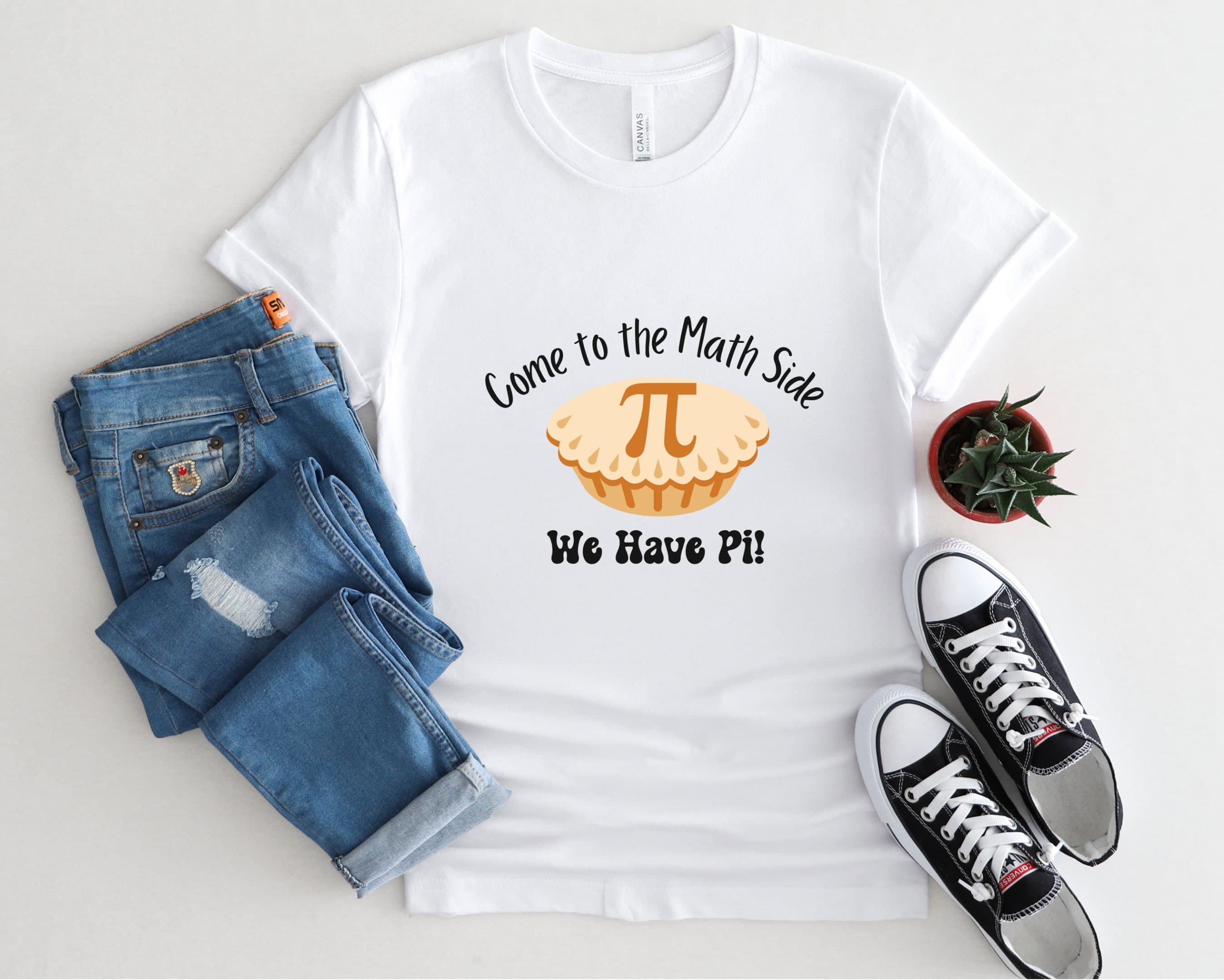 Come to the Math Side Pi T-Shirt, Funny Math Teacher Tee - image 4