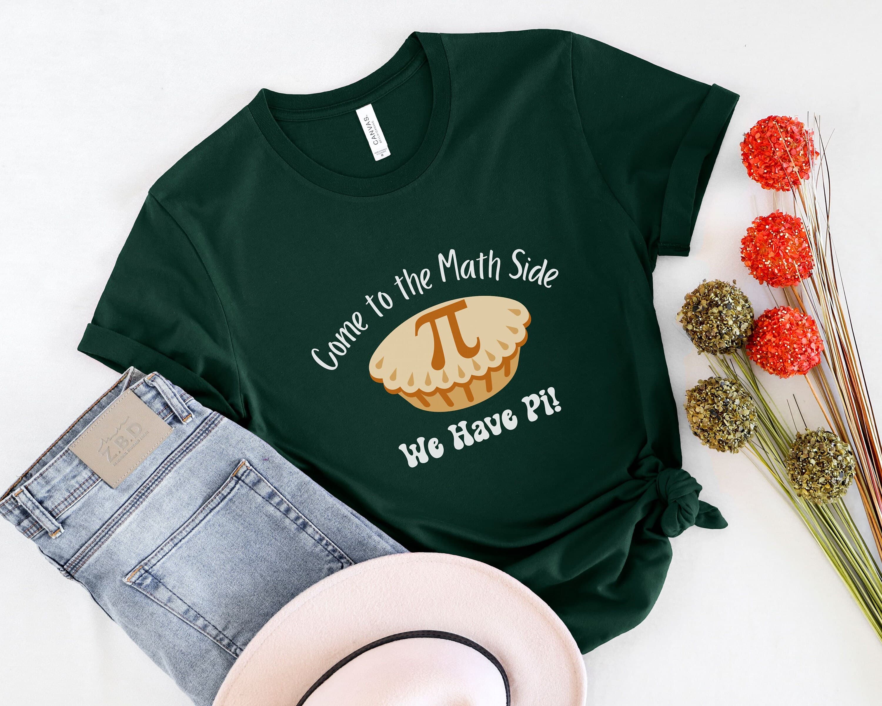 Come to the Math Side Pi T-Shirt, Funny Math Teacher Tee - image 5
