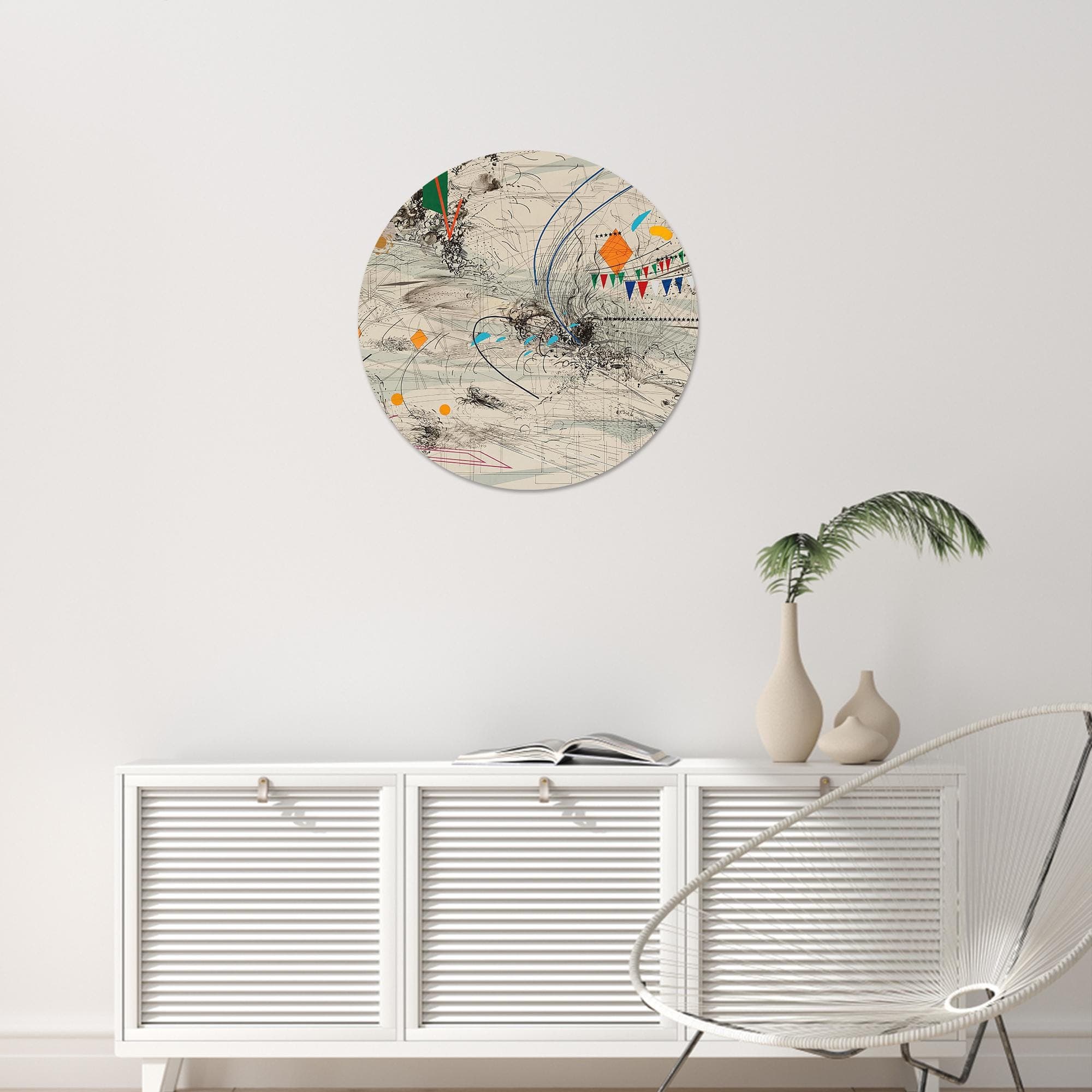 Abstract Canvas Wall Art: Modern Julie Mehretu Style Decor - image 5
