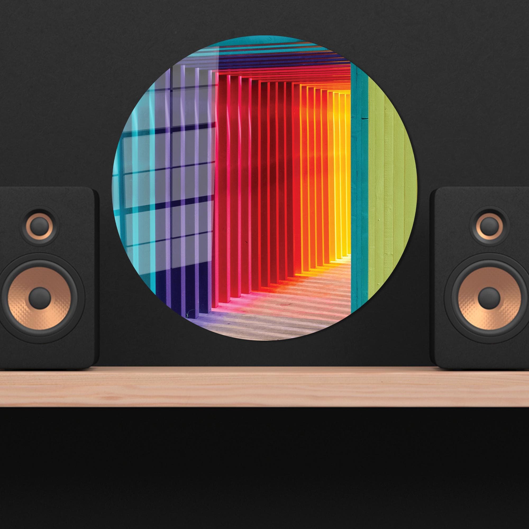 3D Tempered Glass Wall Art: Colorful Abstract Home Decor - image 5