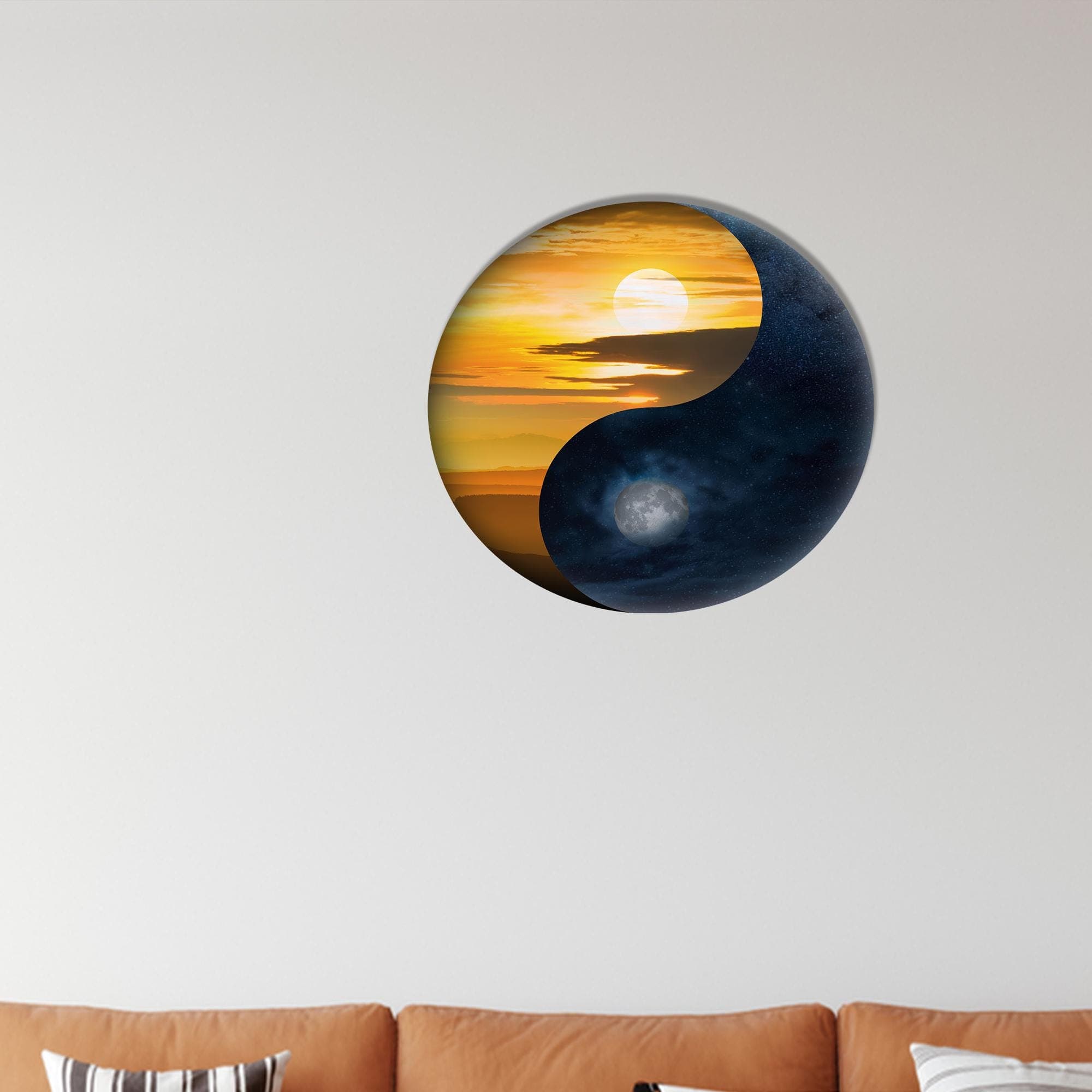 Yin Yang Canvas Art: Tempered Glass, Modern Wall Decor - image 5