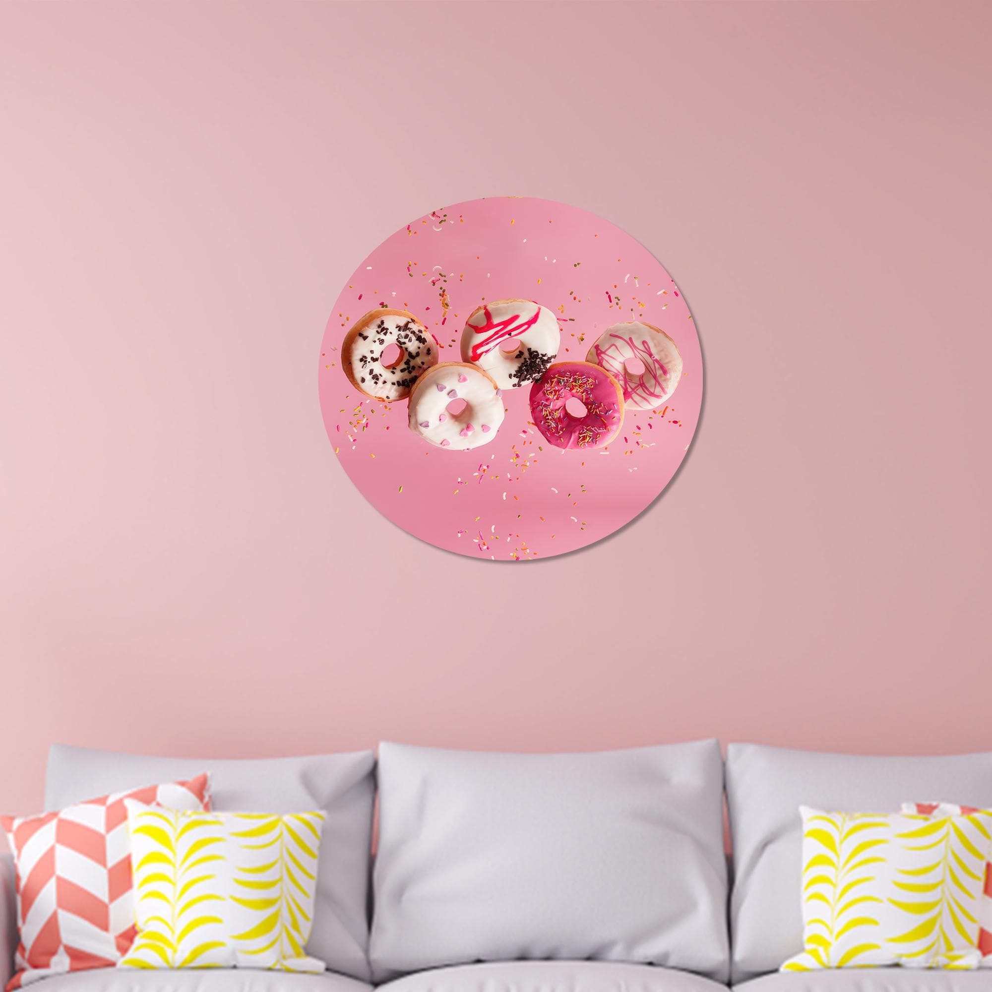 Doughnuts Canvas Print: Sweet Food Wall Art, Pink Decor - image 4