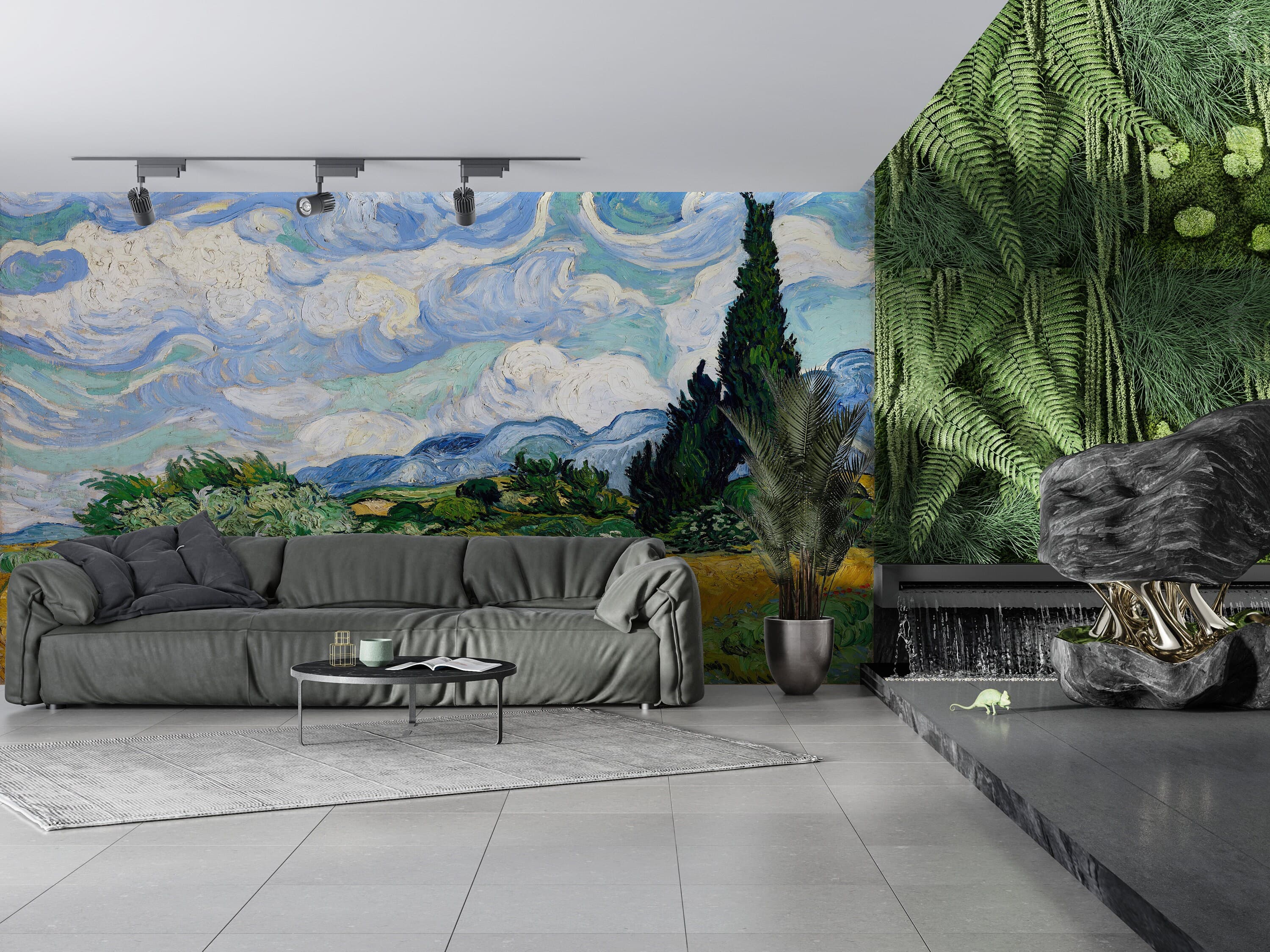Wheat Field with Cypresses Wallpaper: Famous Landscape Wall Art - image 5