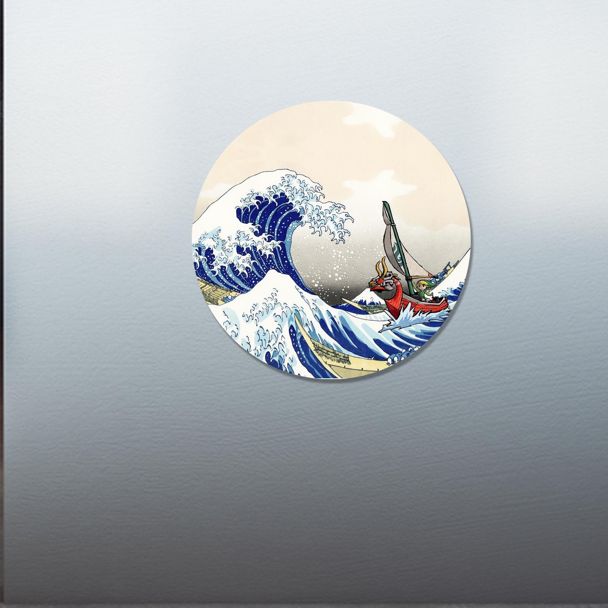Windwaker Wall Art, The Legend of Zelda Windwaker The Great Wave off Kanagawa Art Decor, The Great Wave Glass Decor, Modern Glass Art, - image 4