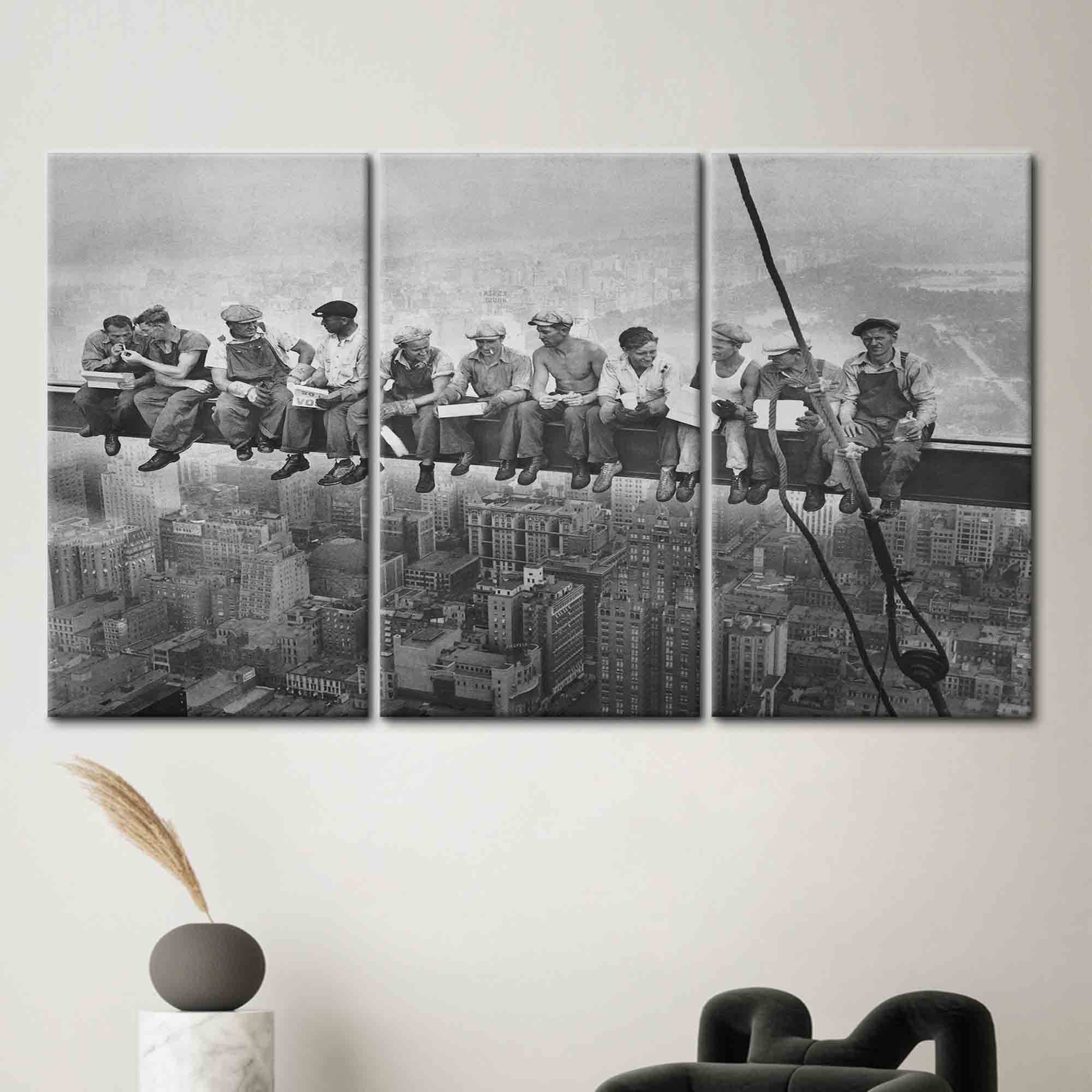 Lunch Atop a Skyscraper Canvas Print: New York Wall Art - image 3