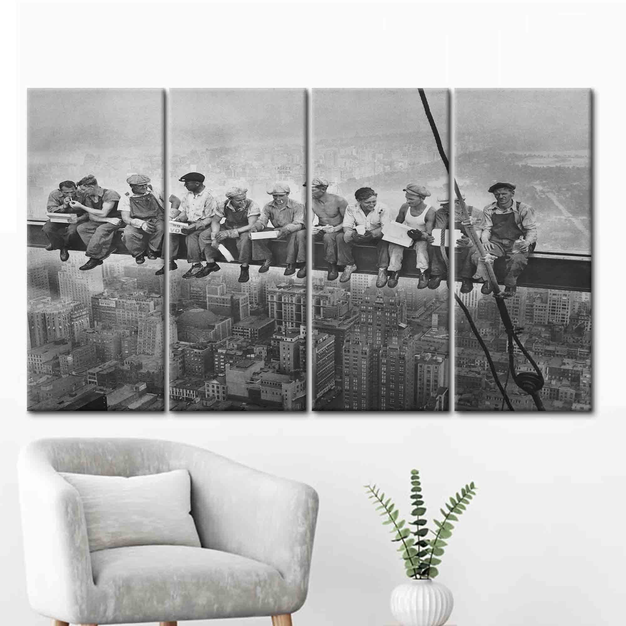 Lunch Atop a Skyscraper Canvas Print: New York Wall Art - image 4