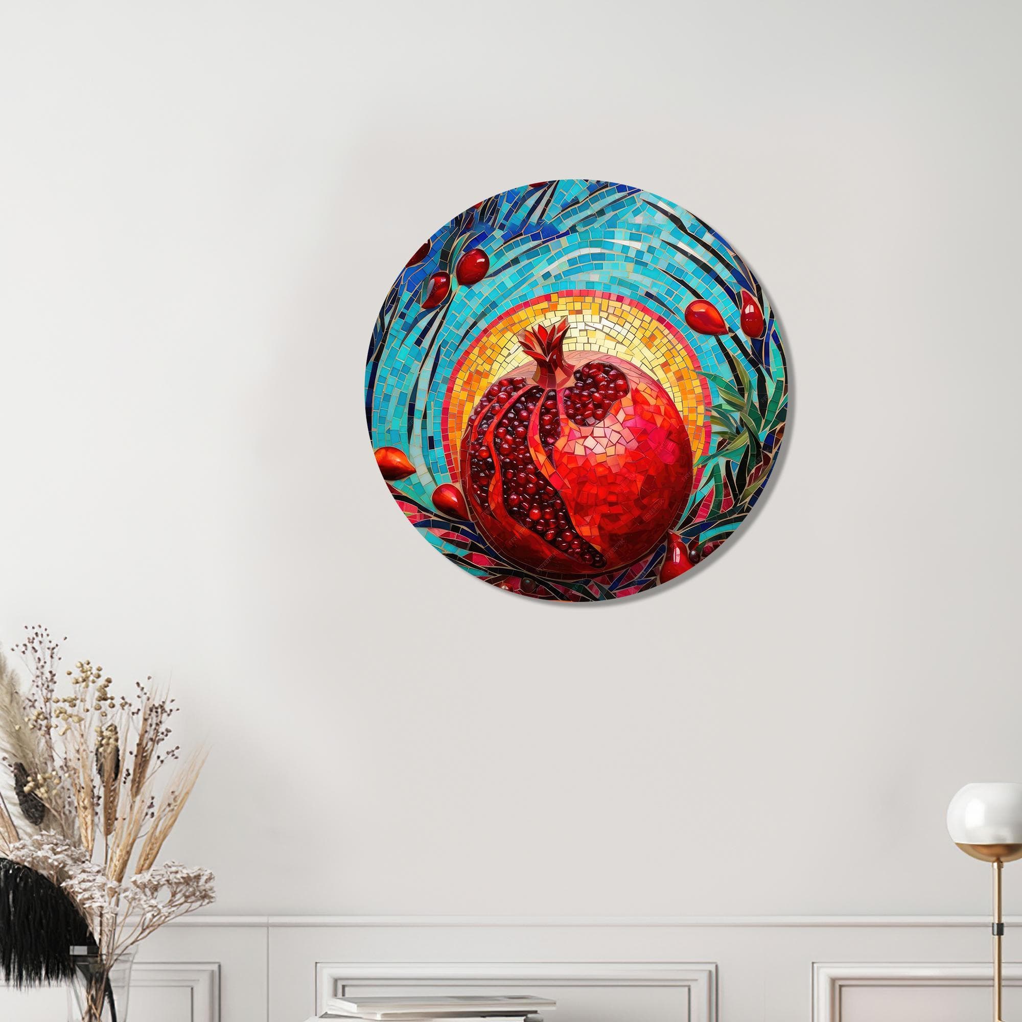 Pomegranate Glass Art Print: Modern Kitchen Wall Decor - image 4