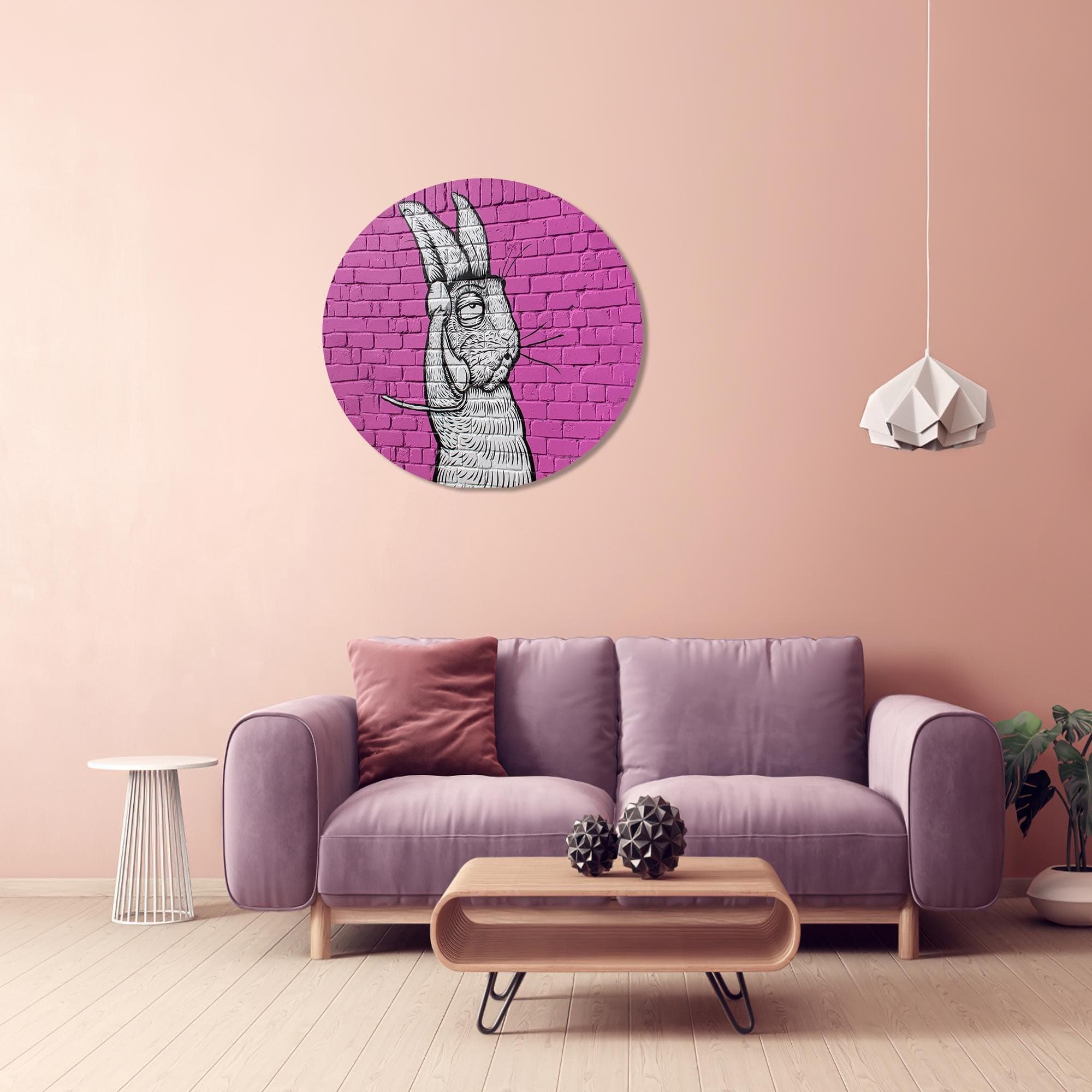 Rabbit on Phone Canvas Wall Art: Modern Living Room Decor - image 4