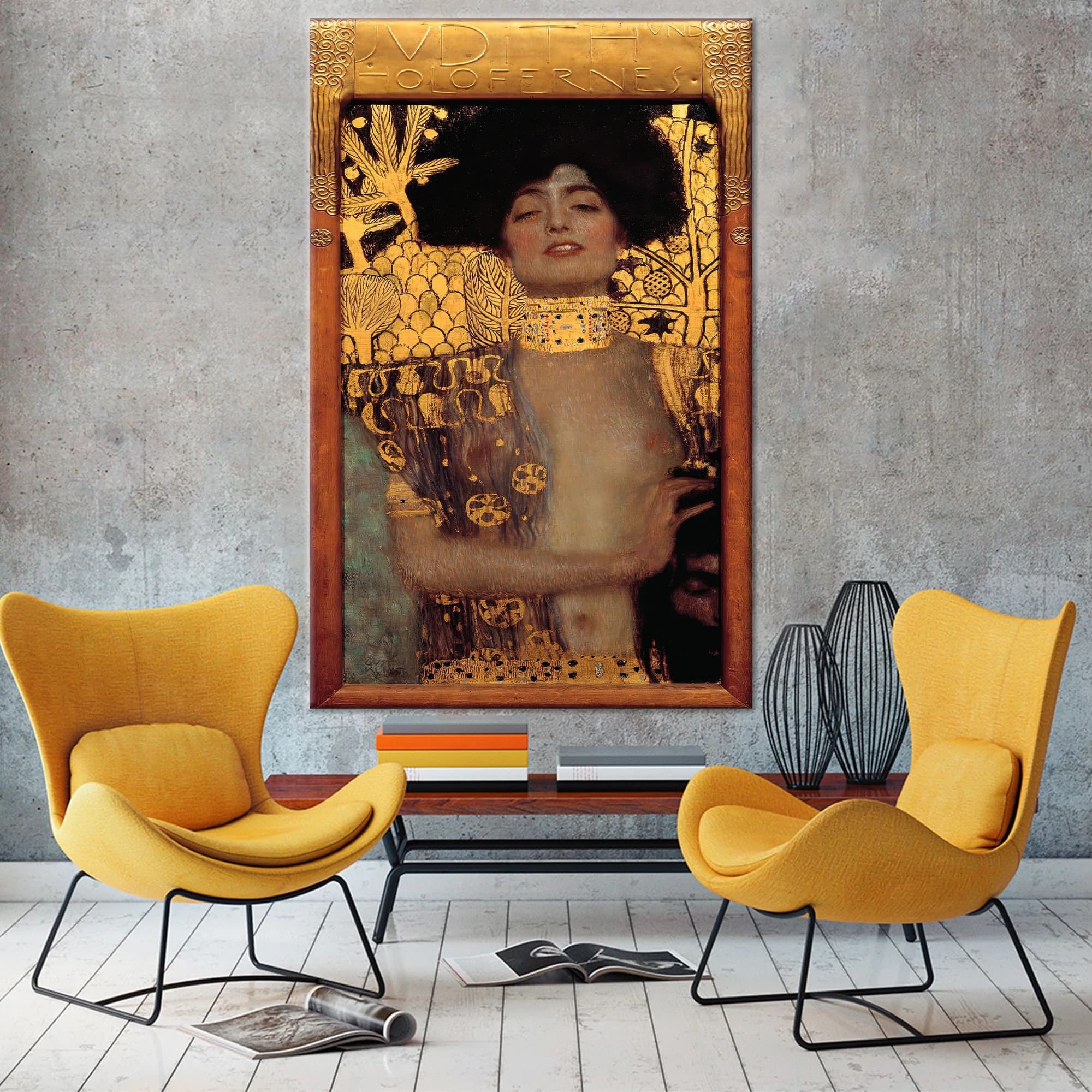 Judith and the Head of Holofernes Canvas Print - Gustav Klimt Art Nouveau Reproduction