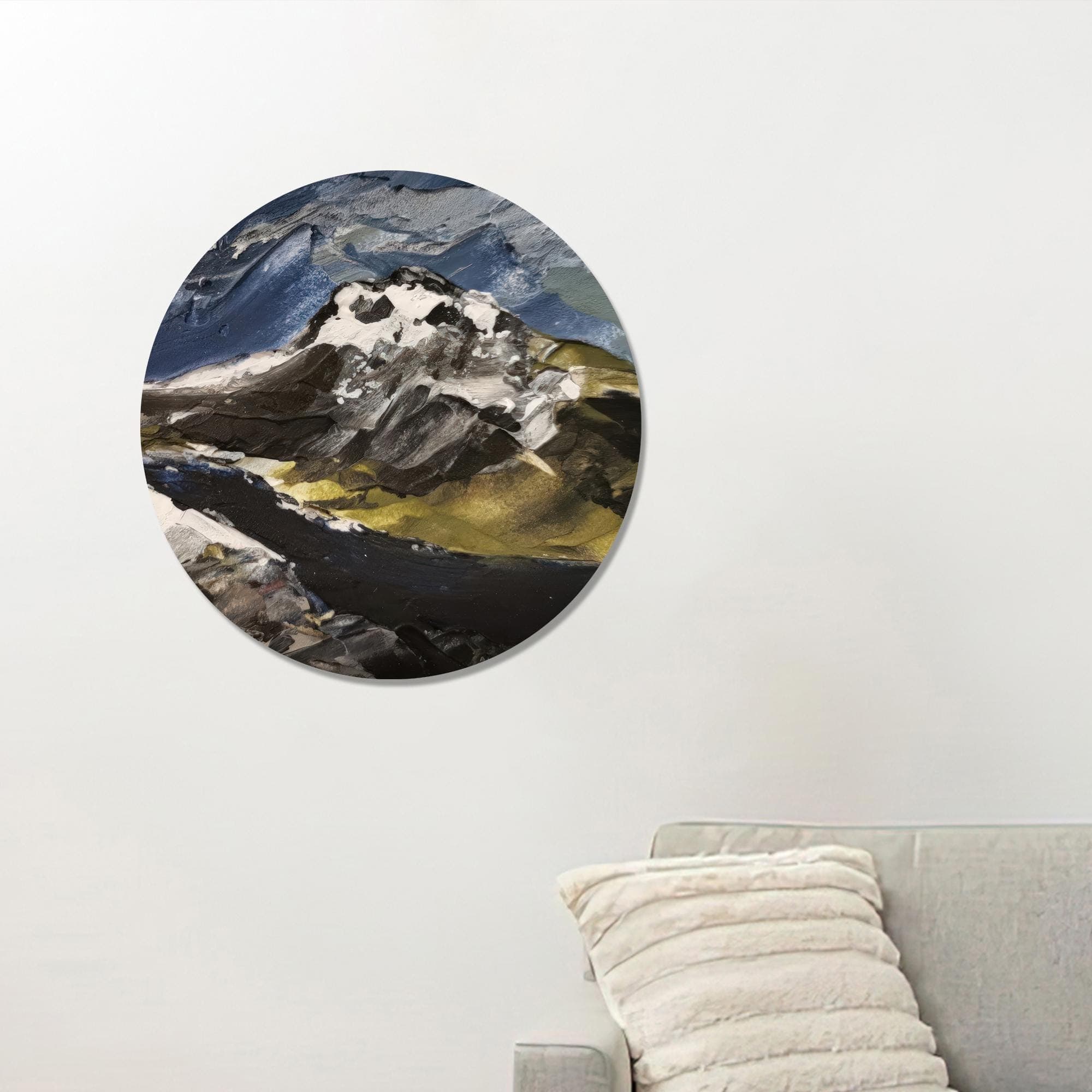 Abstract Mountain Canvas Print: Large Farmhouse Wall Art - image 5