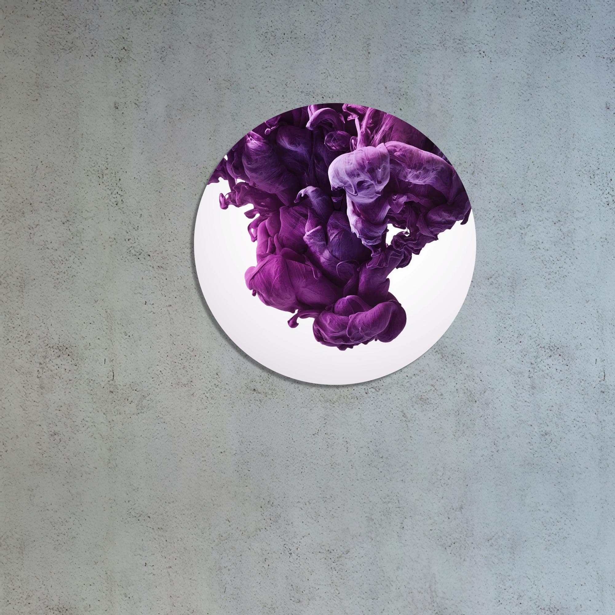 Abstract Purple Ink Cloud Canvas Print: Modern Wall Art Decor - image 5