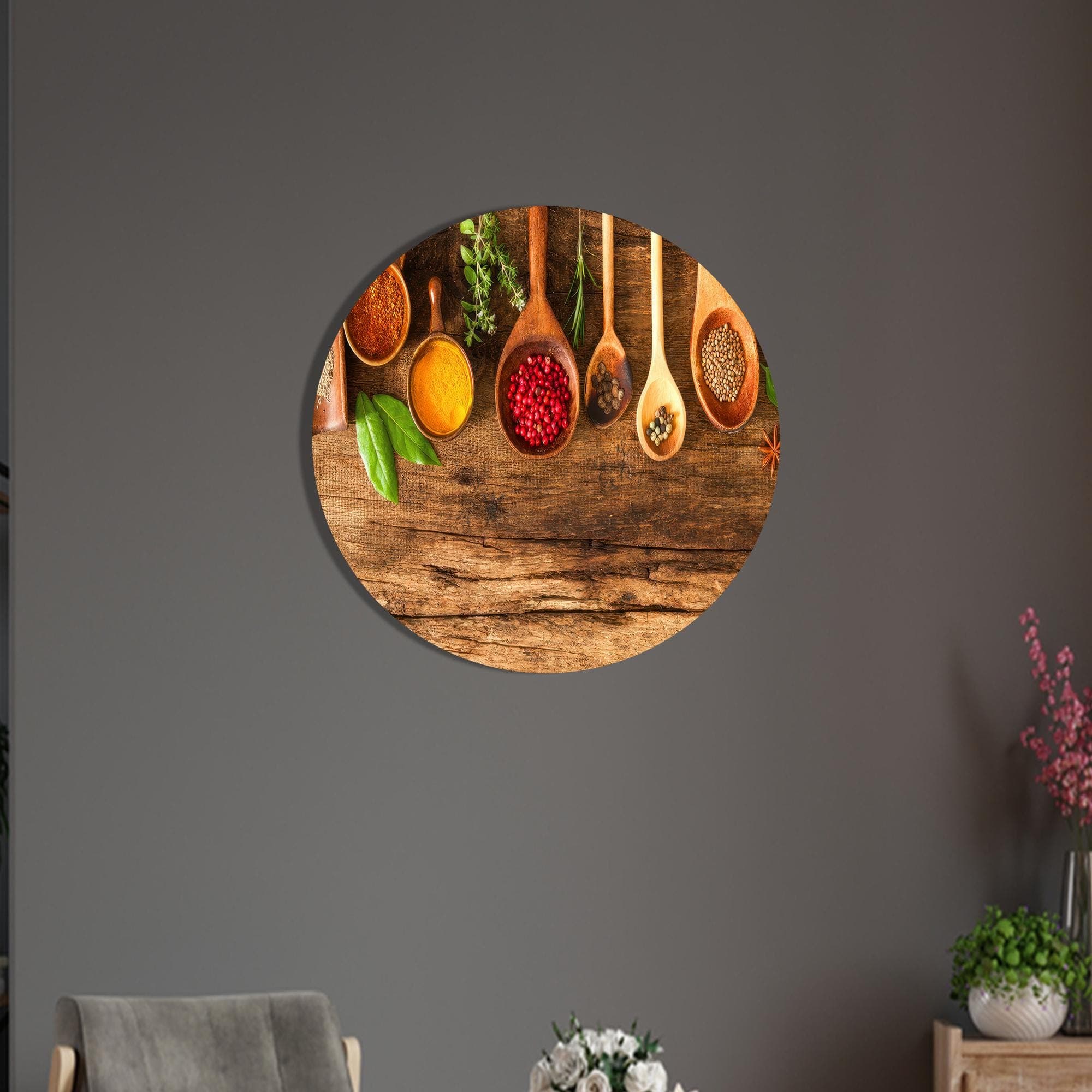 Spices Canvas Print: Kitchen Wall Art, Wooden Spoons - image 4