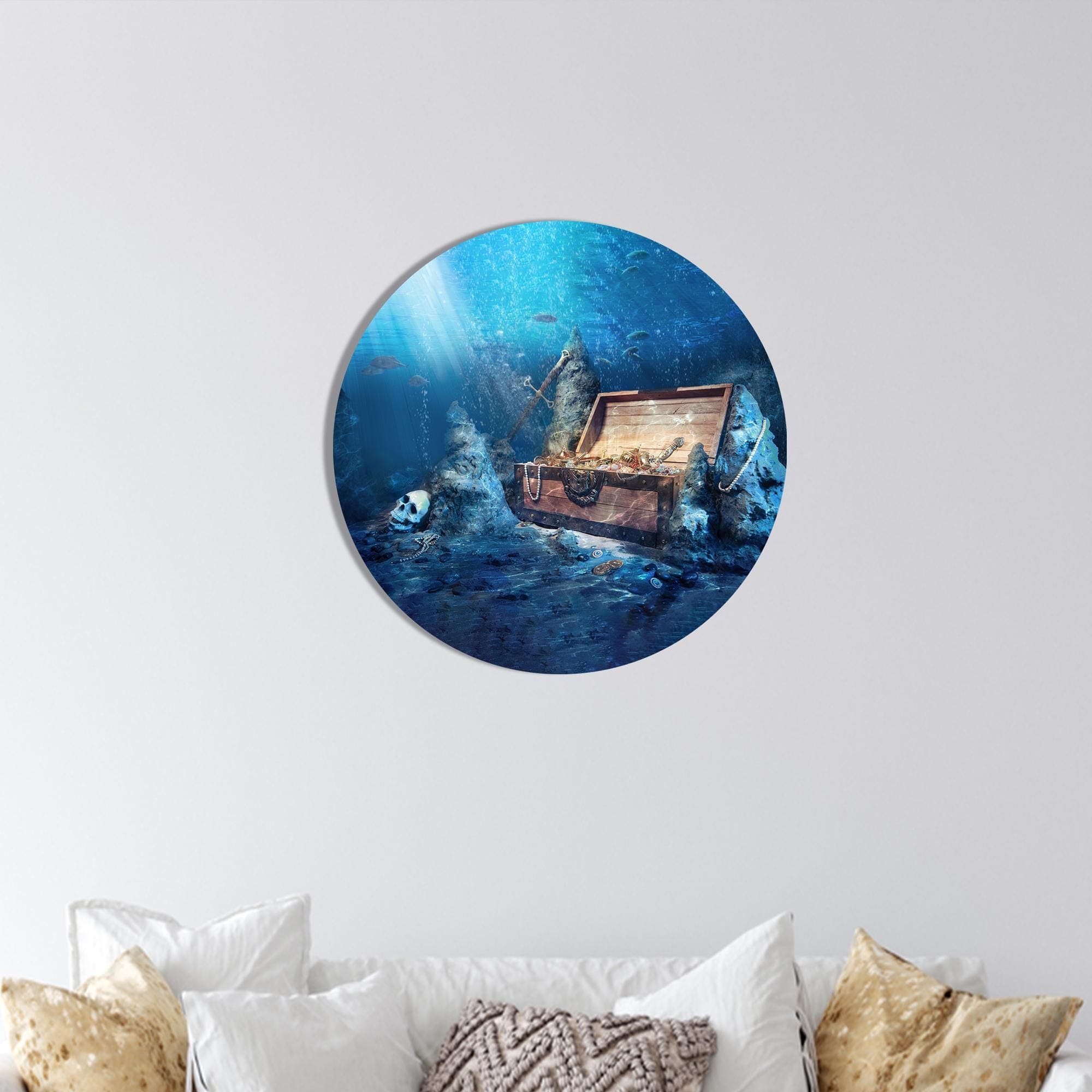 Underwater Treasure Chest Canvas Art: Modern Wall Decor - image 5
