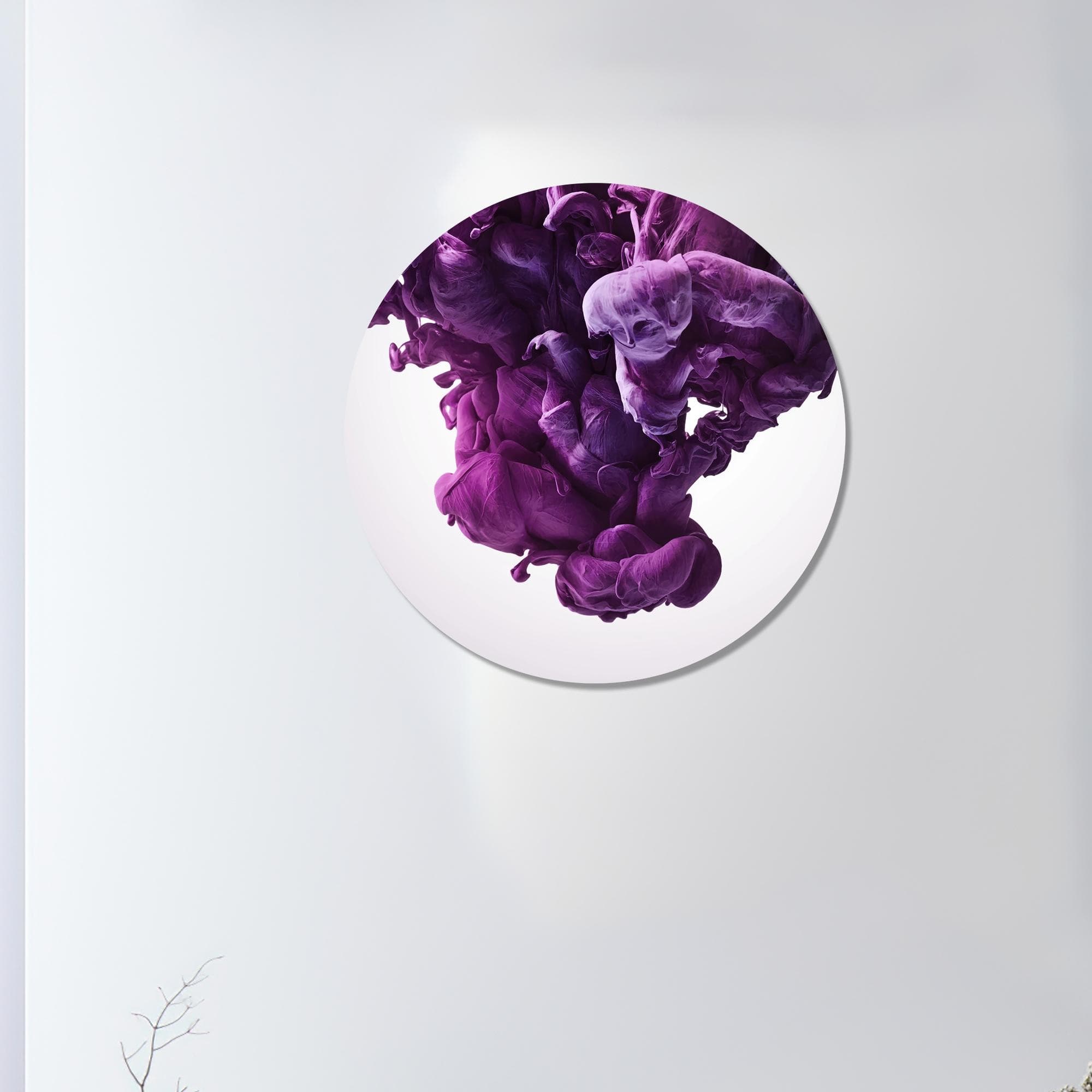 Abstract Purple Ink Cloud Canvas Print: Modern Wall Art Decor - image 4