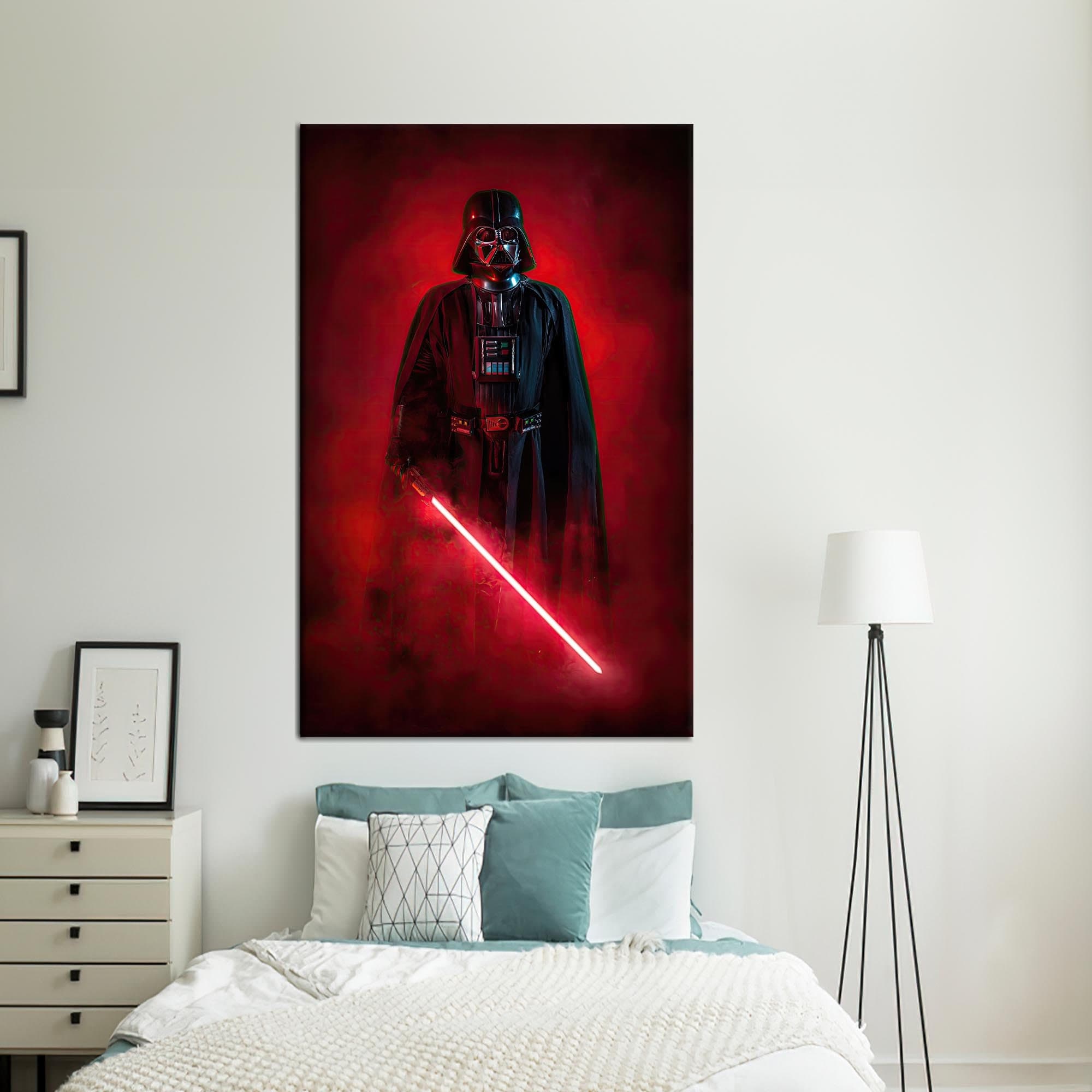 Darth Vader Canvas Art: Star Wars Framed Poster, Game Room Decor - image 3