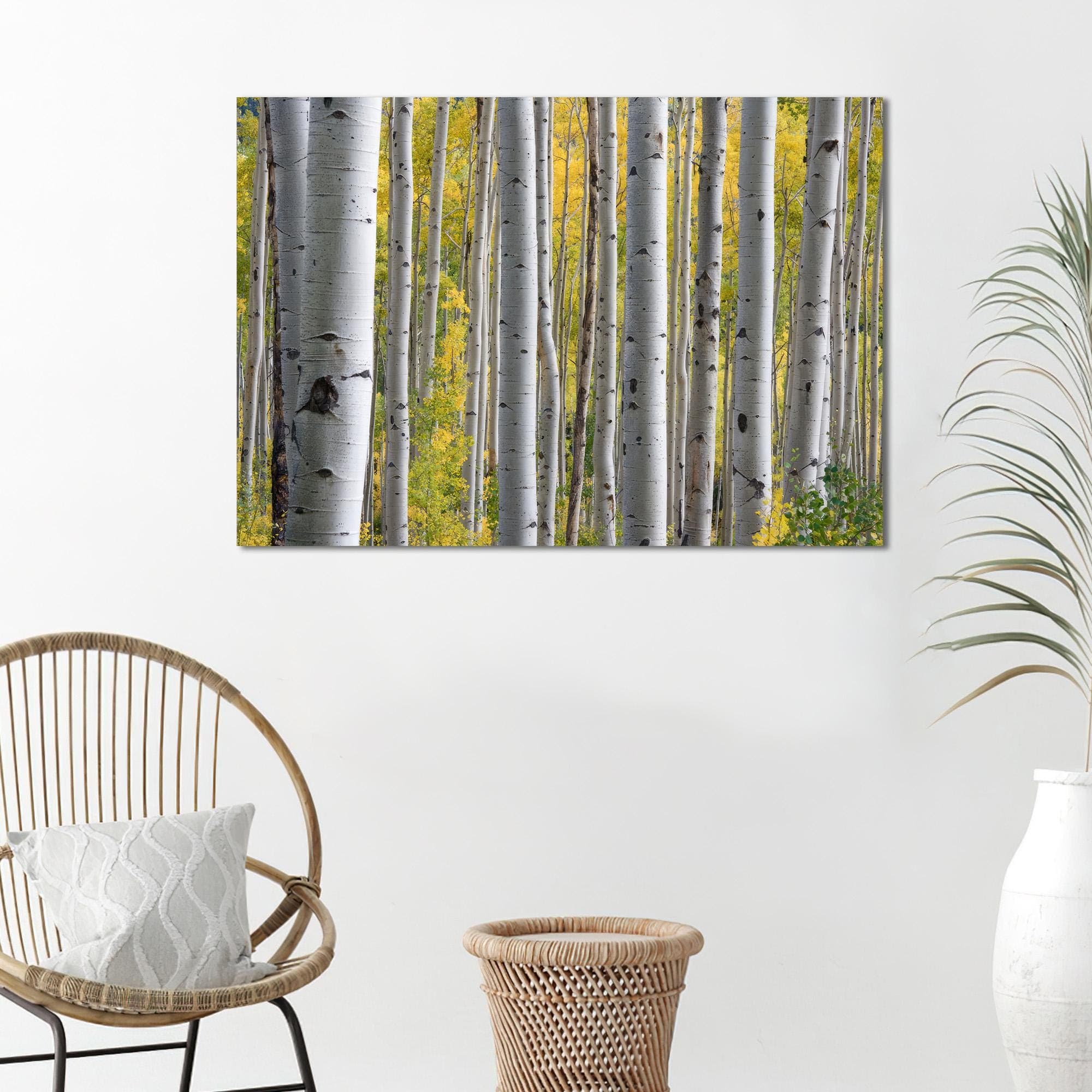 Birch Tree Forest Canvas Art: Minimalist Landscape Wall Decor - image 3