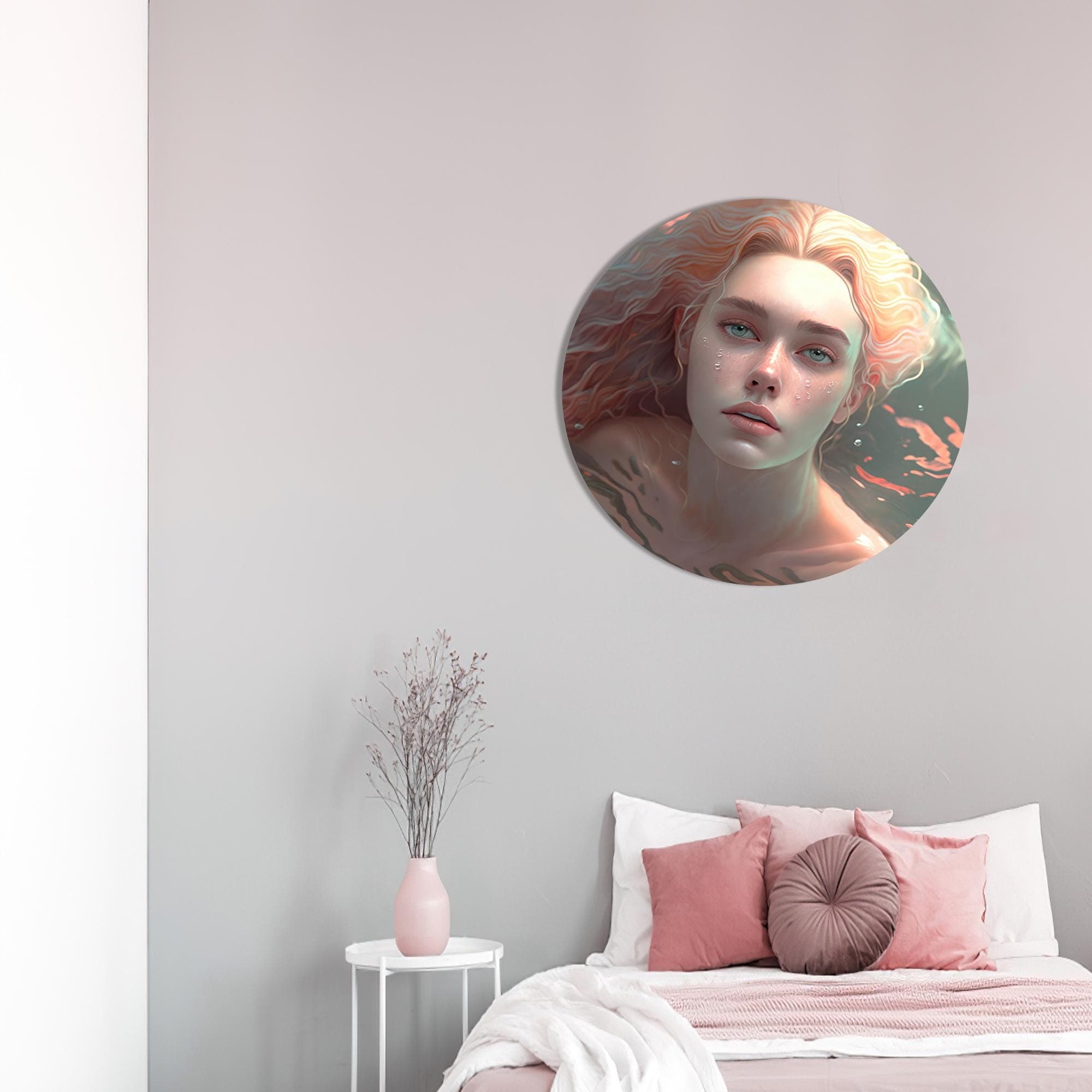 Woman Portrait Glass Print: Modern Fantasy Wall Art - image 4