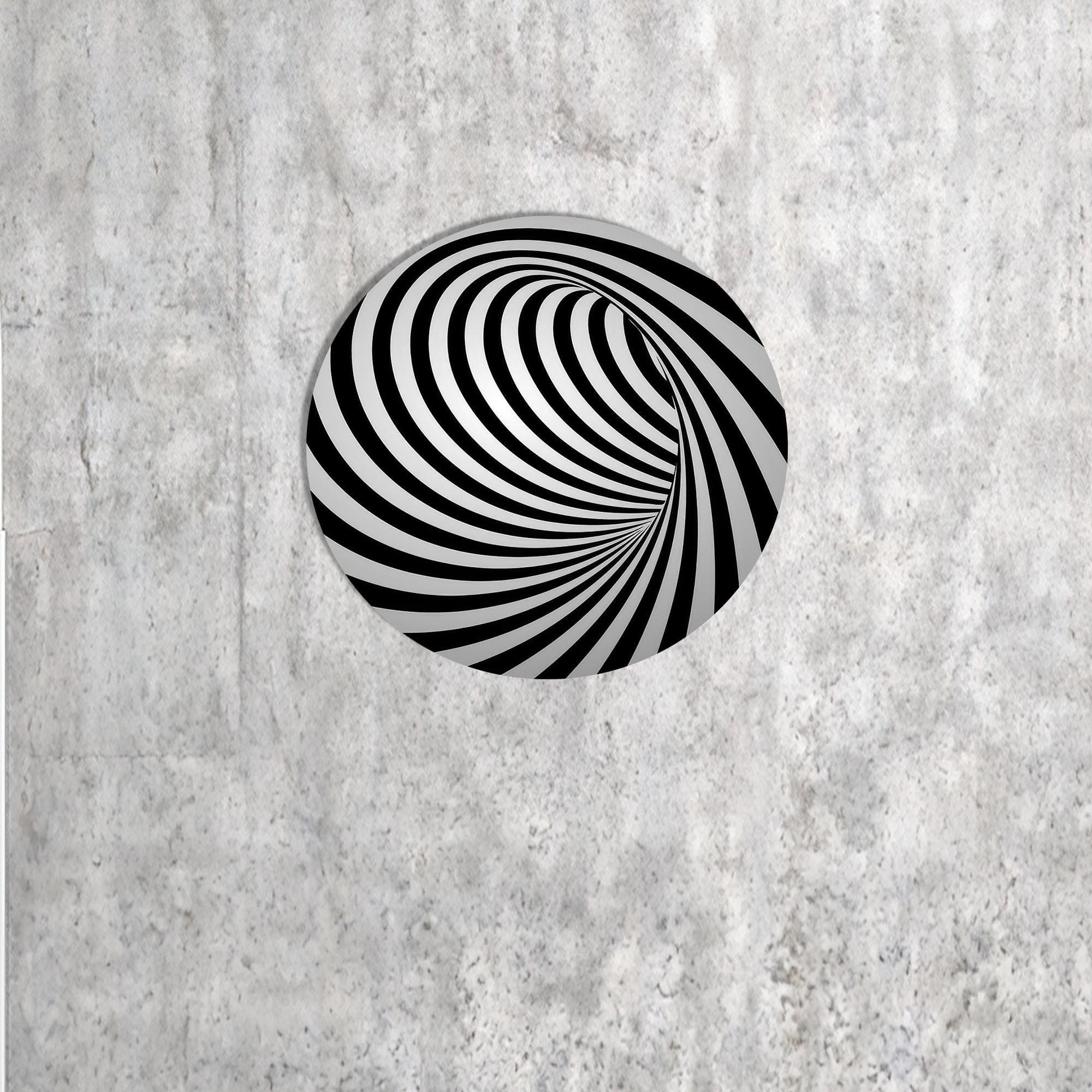 Abstract Swirl Canvas Art: Modern Black and White Wall Hanging - image 4