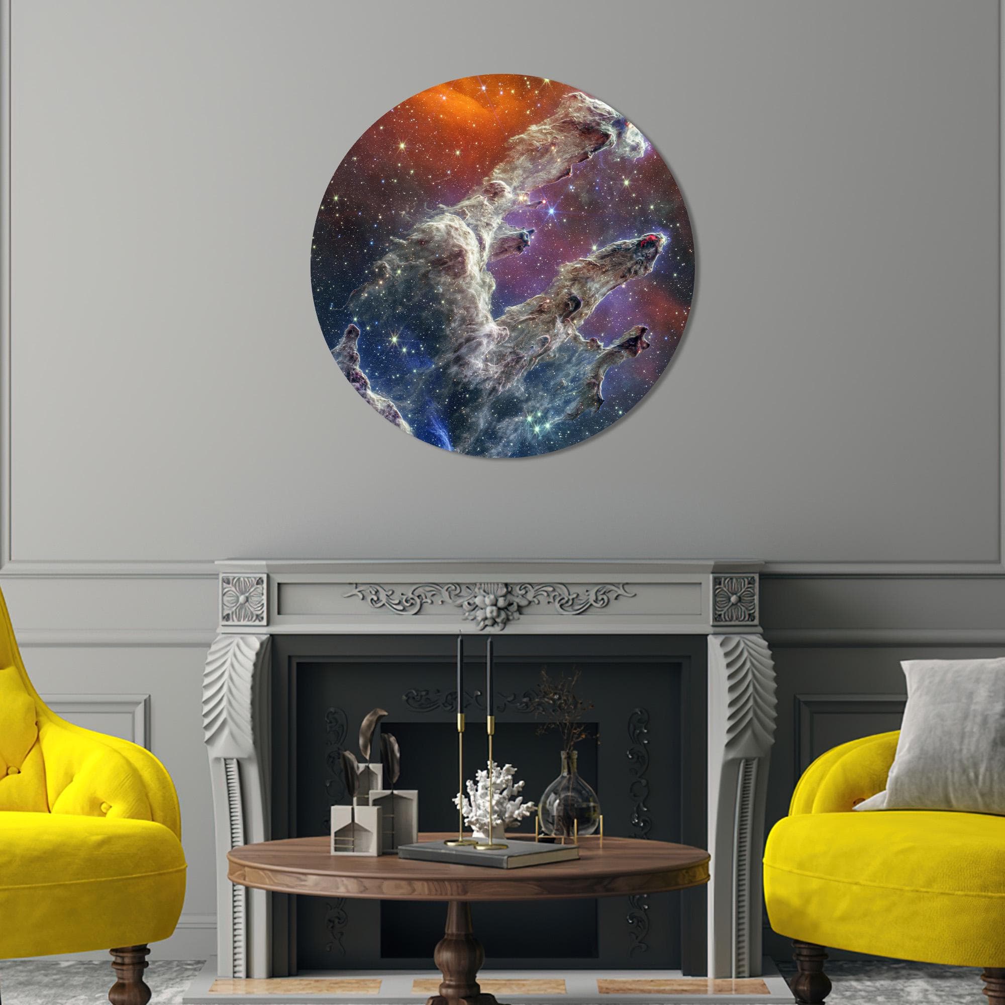 Nebula Glass Wall Art: Pillars of Creation, NASA Decor - image 5