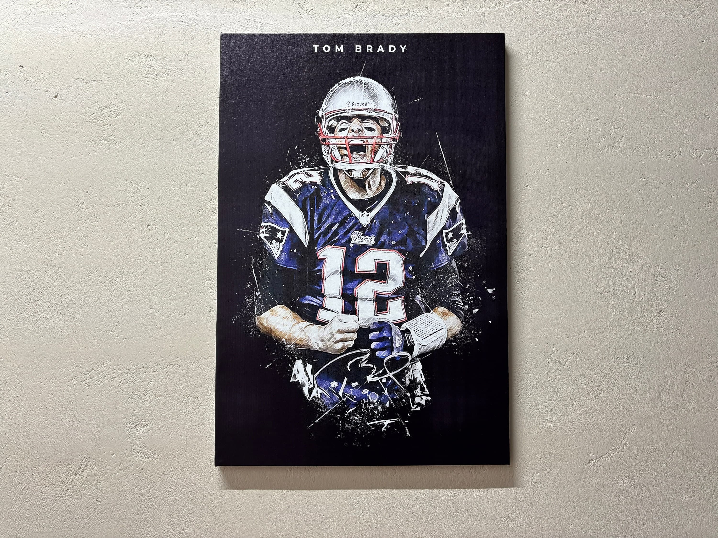 Tom Brady, Tom Brady Poster, Tom Brady Wall Art, Tom Brady Print, American Football, Wall Art Decor, Gym Wall Art, American Football Player,