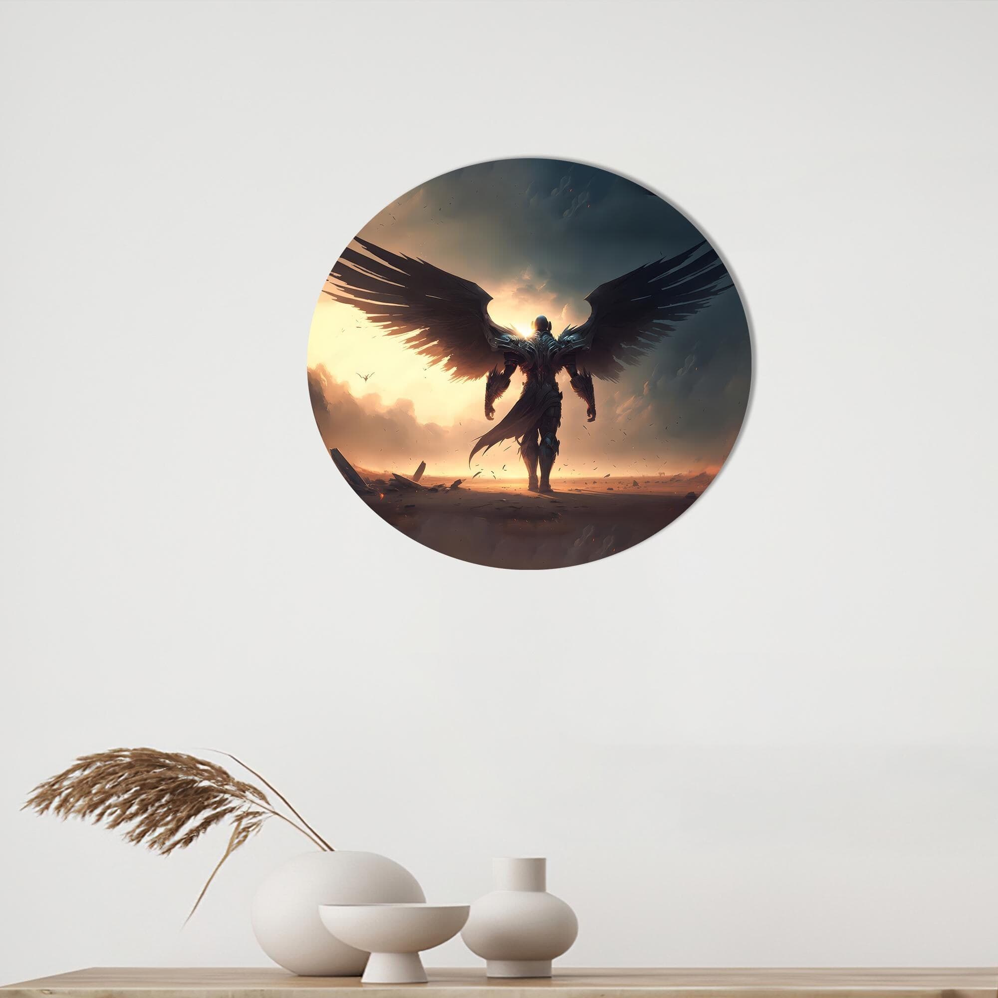Archangel Canvas Print: Warrior Angel Wall Art, Modern Home Decor - image 4