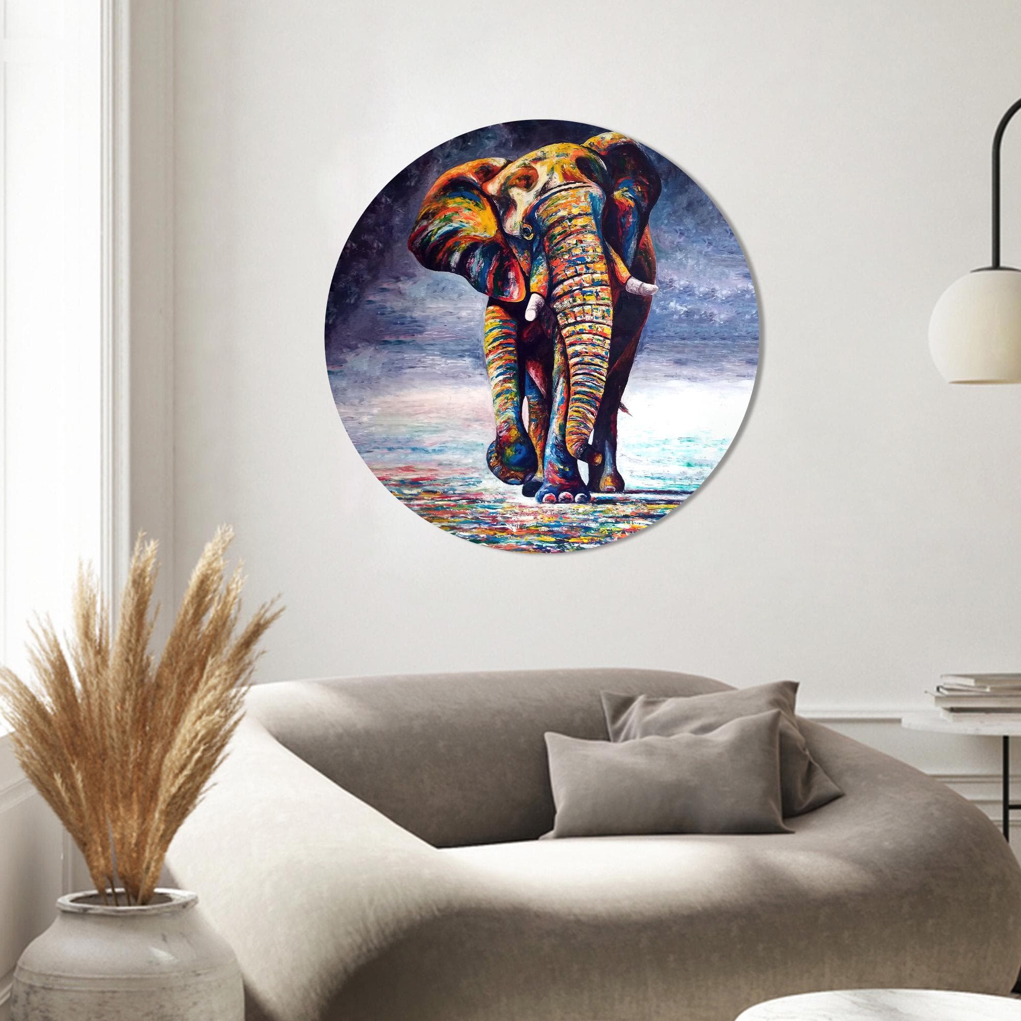 Elephant Canvas Wall Art: African Animal Painting Print - image 5