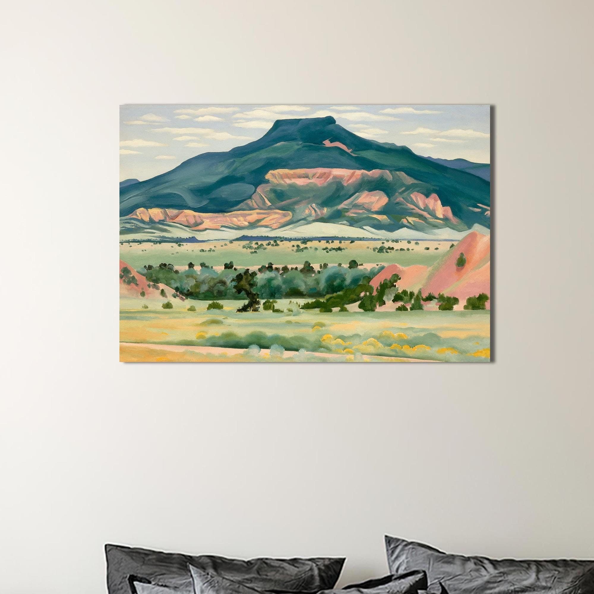 Georgia O'Keeffe Landscape Canvas Print: Nature Wall Decor