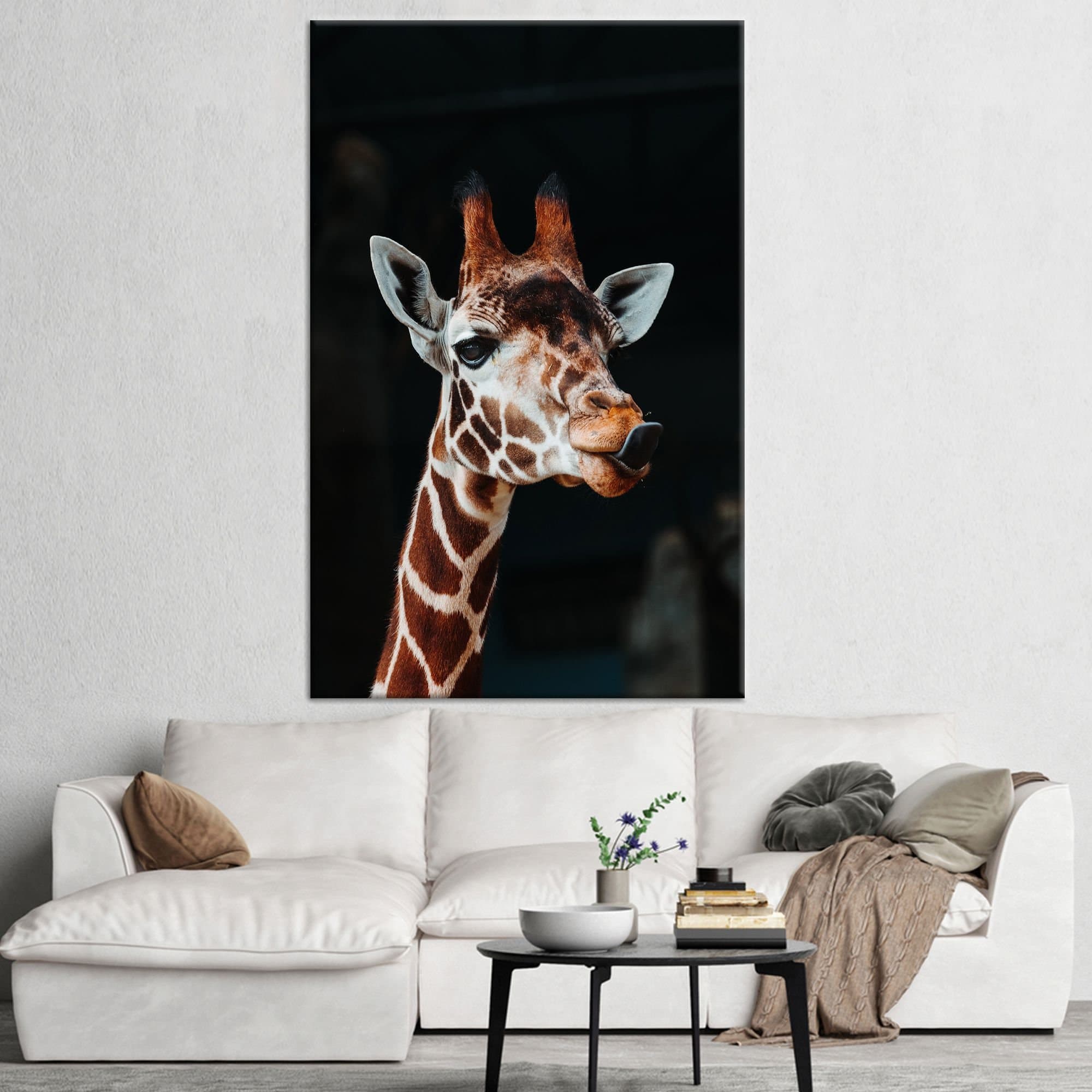 Giraffe Canvas Print: Animal Wall Art, Nature Landscape - image 3