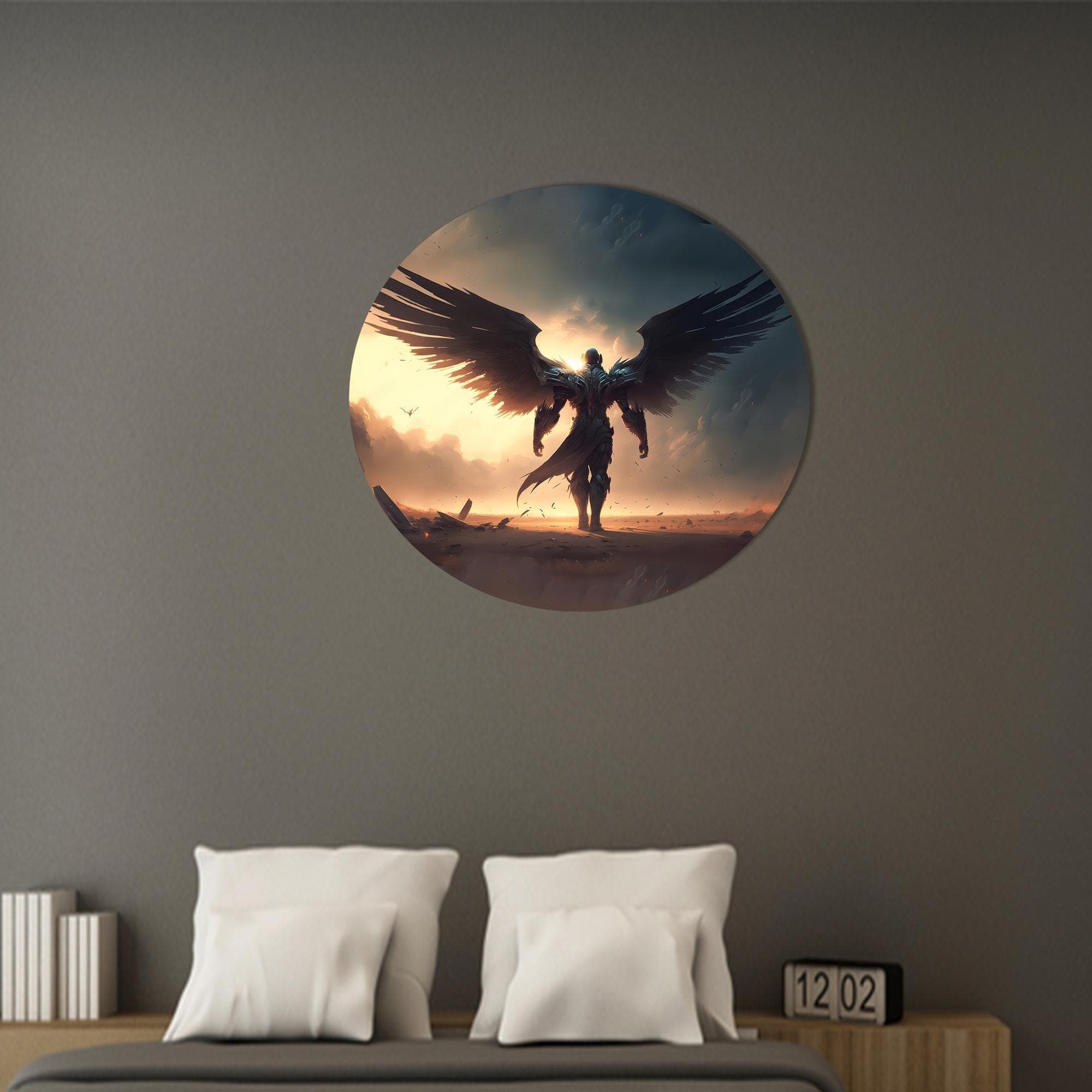 Archangel Canvas Print: Warrior Angel Wall Art, Modern Home Decor - image 5