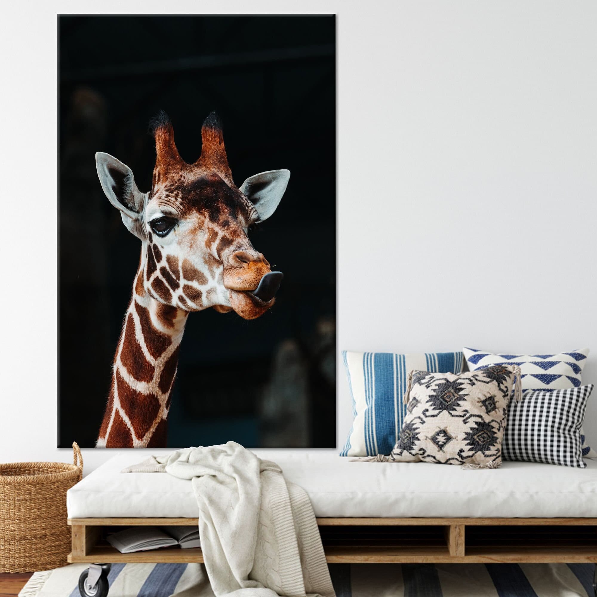 Giraffe Canvas Print: Animal Wall Art, Nature Landscape - image 4