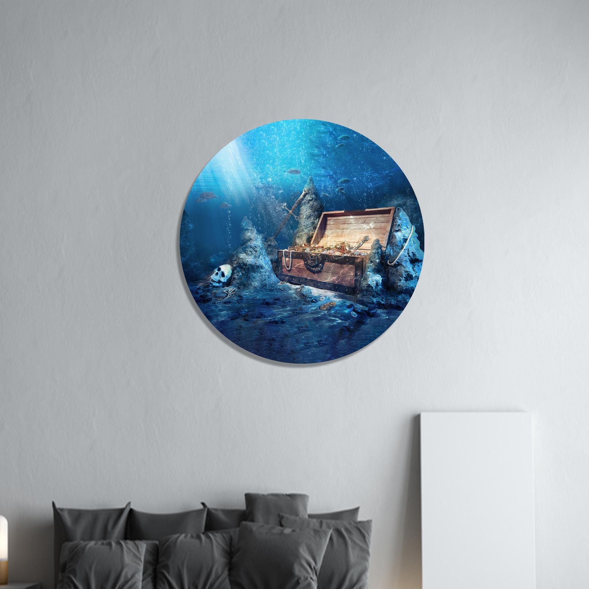 Underwater Treasure Chest Canvas Art: Modern Wall Decor - image 4