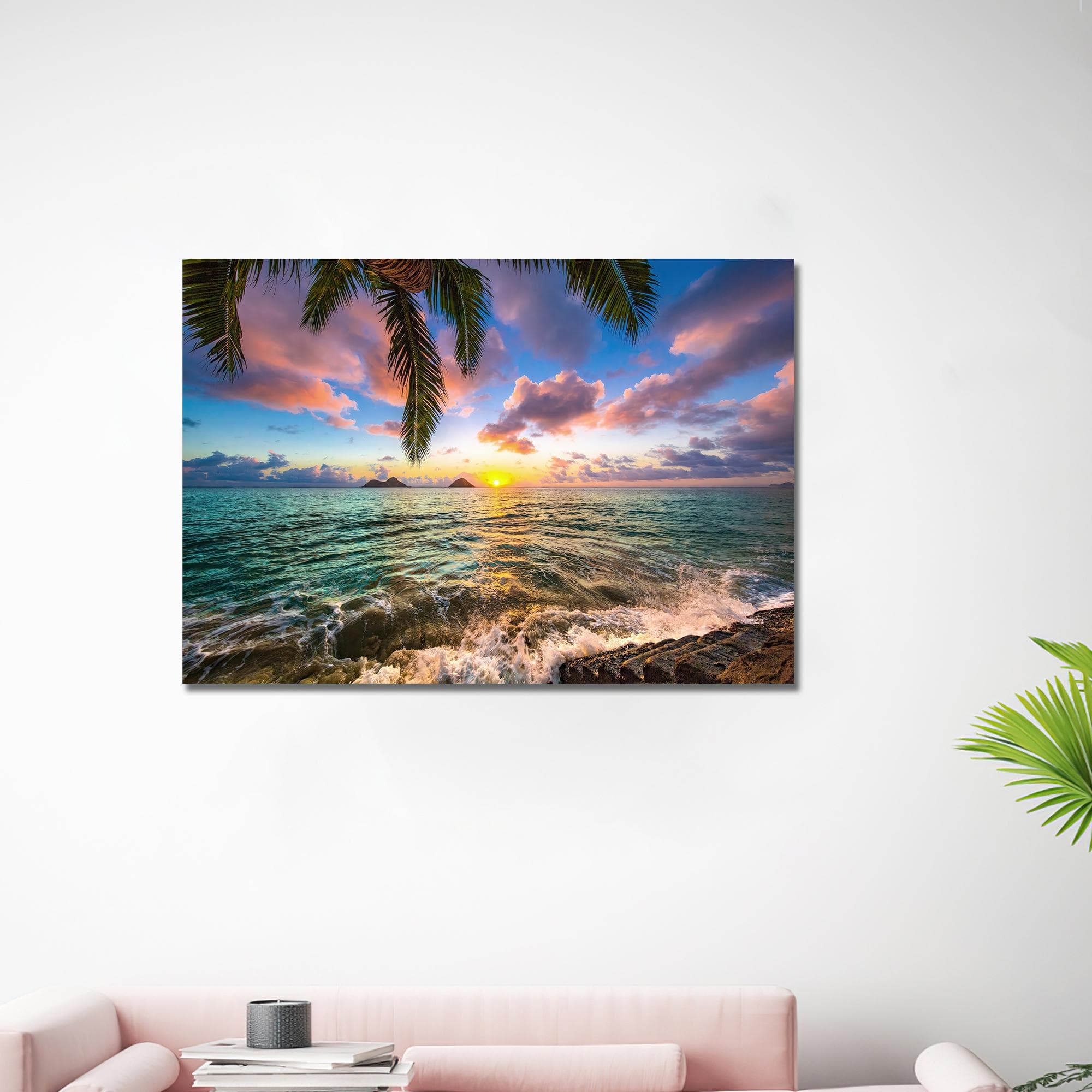 Kailua Sunrise Canvas Art: Tropical Seascape View - image 3