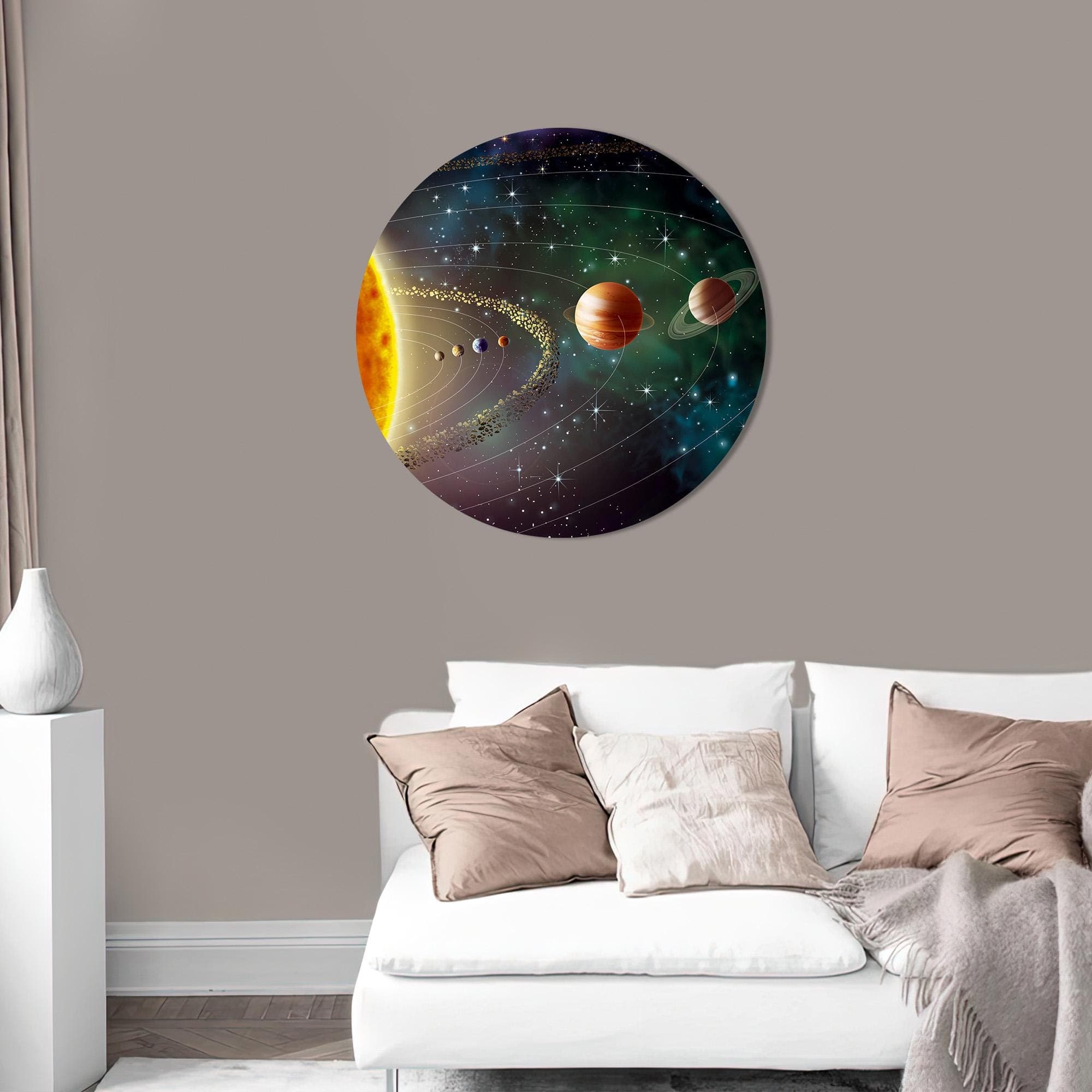 Planets Glass Wall Art: Solar System Decor, Tempered Glass Print - image 5