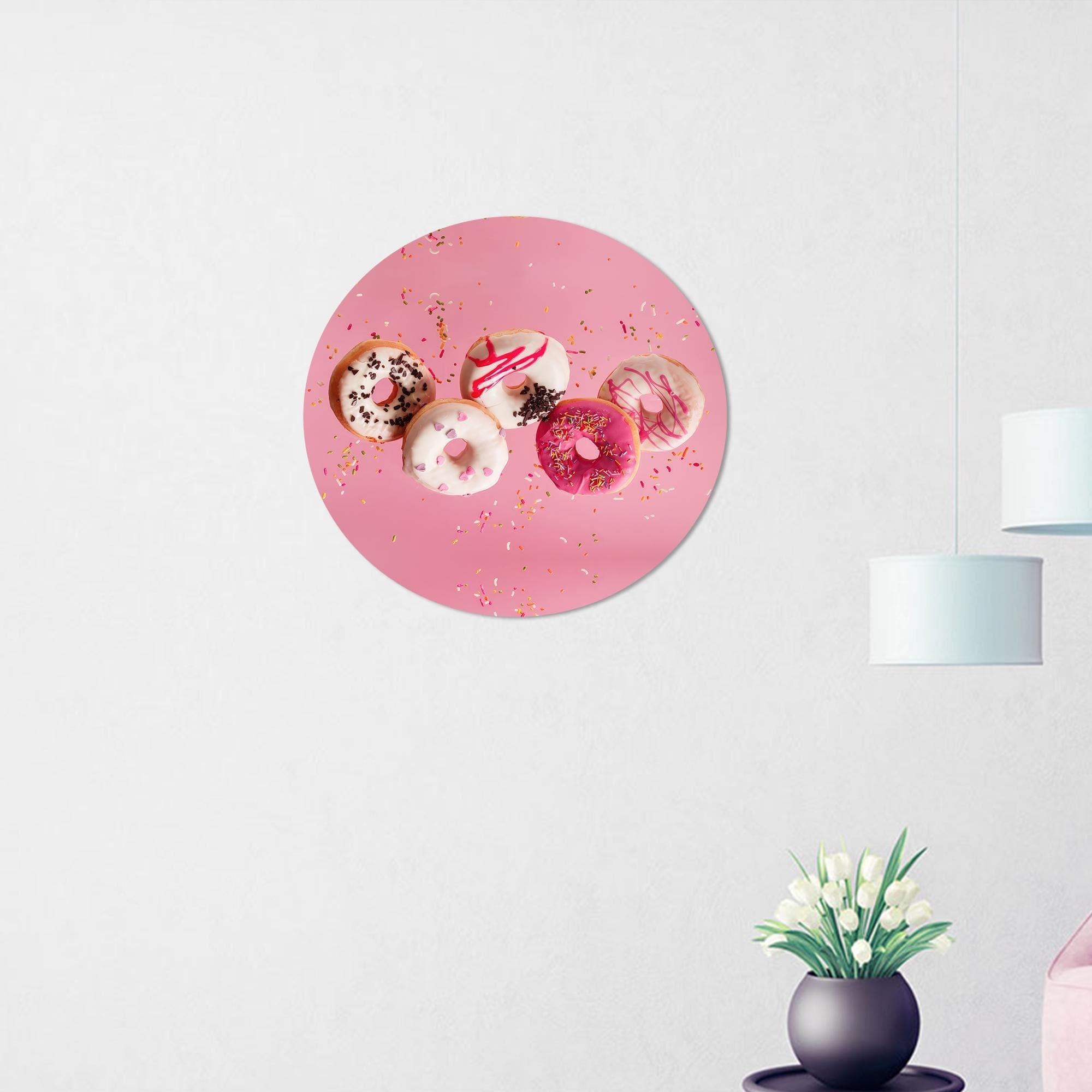 Doughnuts Canvas Print: Sweet Food Wall Art, Pink Decor - image 5