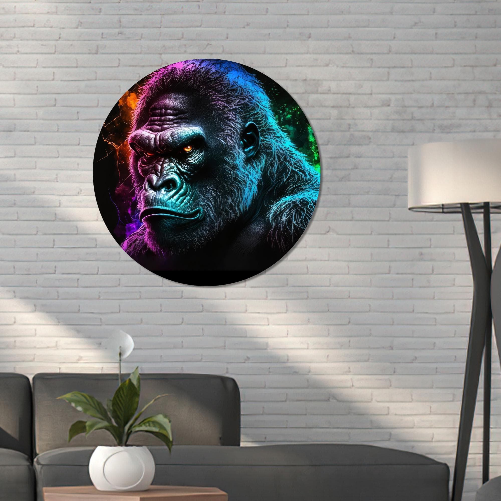 Abstract Gorilla Canvas Art: Game Room Wall Decor - image 5