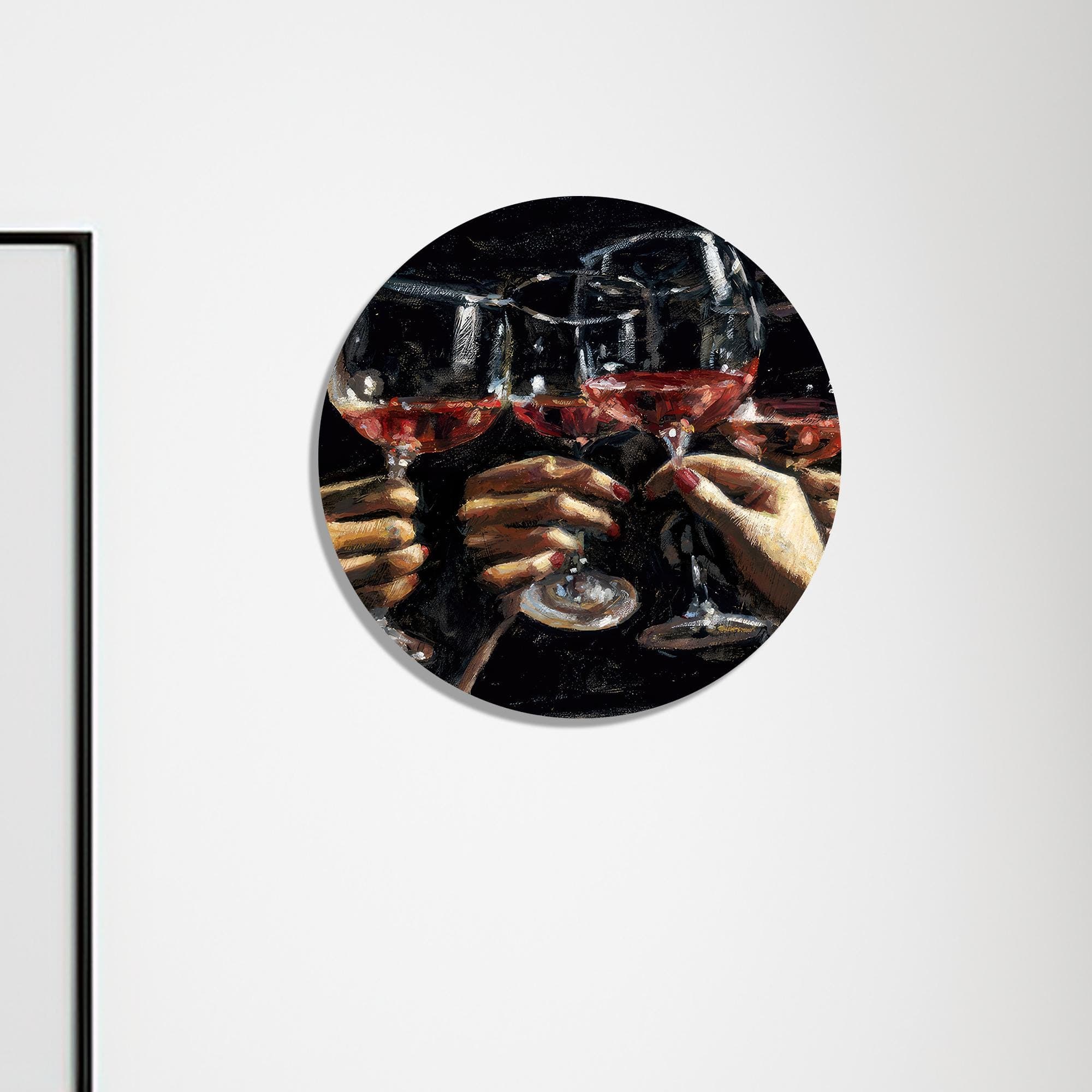Wine Glasses Cheers Canvas Wall Art: Modern Kitchen Decor - image 5