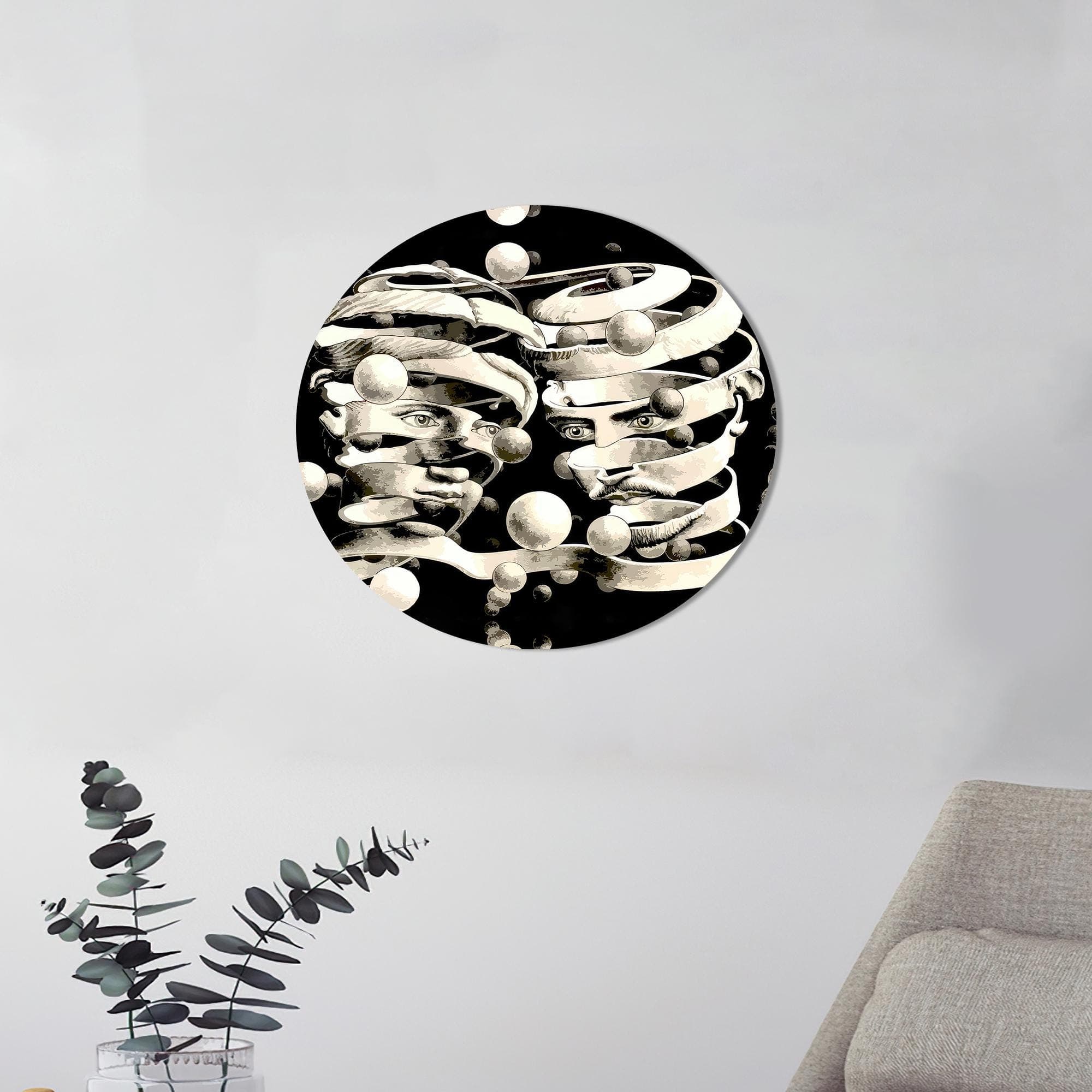Escher Bond of Union Canvas Print: Surreal Modern Art Decor - image 4