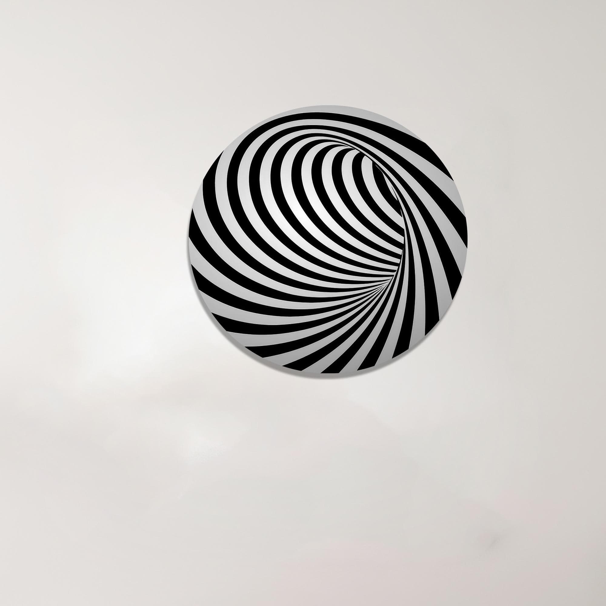 Abstract Swirl Canvas Art: Modern Black and White Wall Hanging - image 5