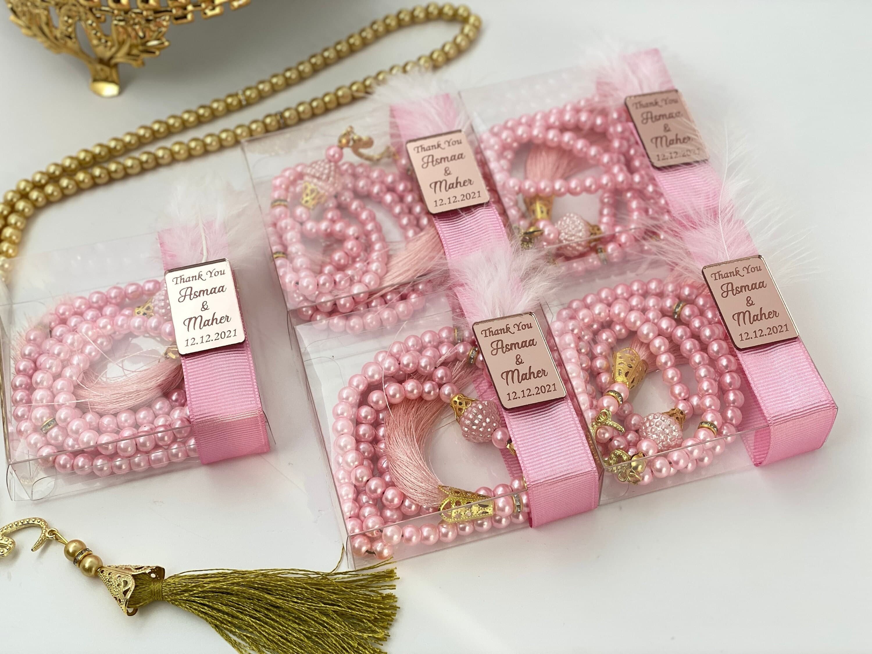 Custom Tasbeeh Favors: Muslim Rosary, Islamic Gift Set