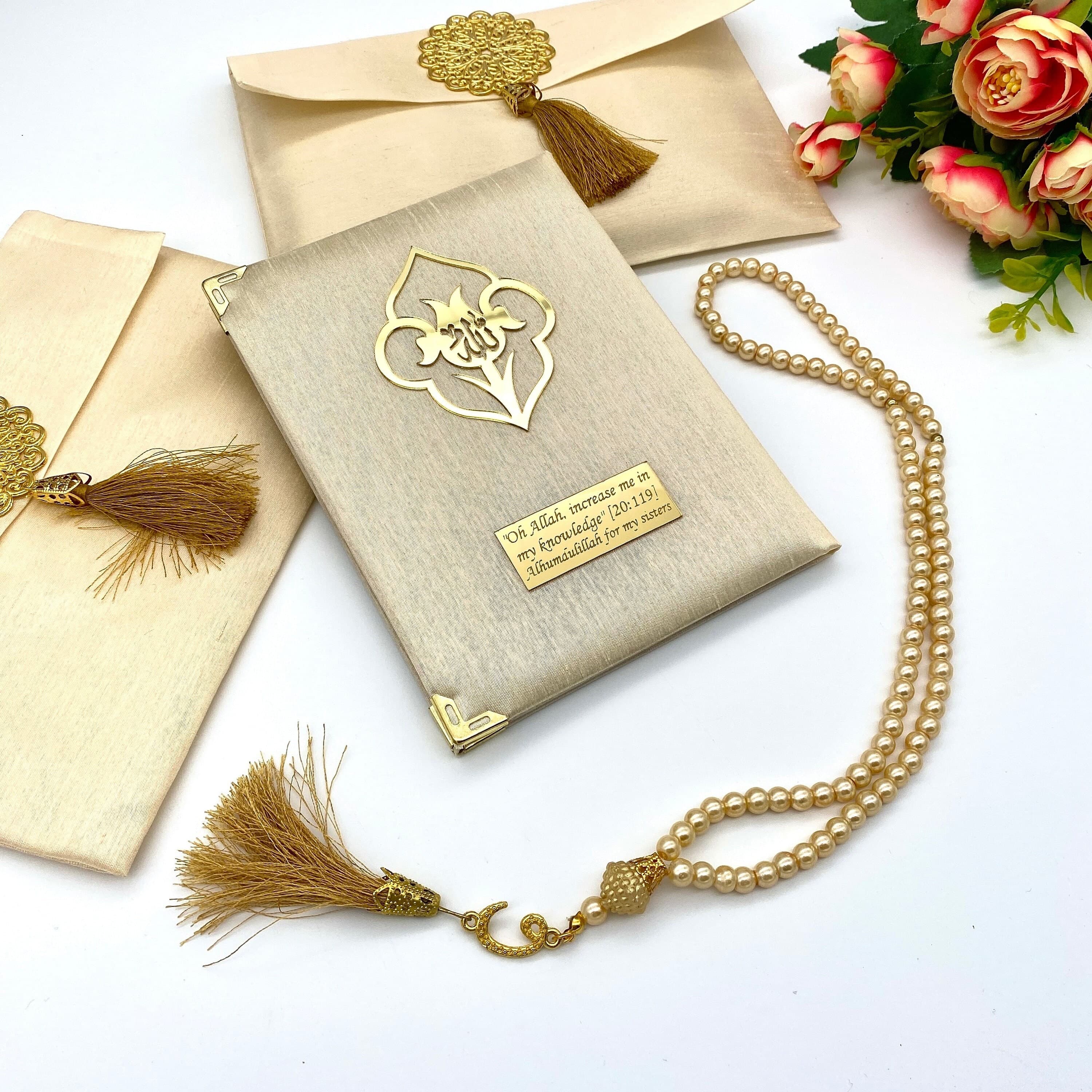 Gold Yaseen Dua Book Gifts, Personalized Gifts, Mevlut Favor, Muslim Gift, Ramadan Gifts, Yaseen Favors, Hajj Favor, Graduation Gift, Slub,