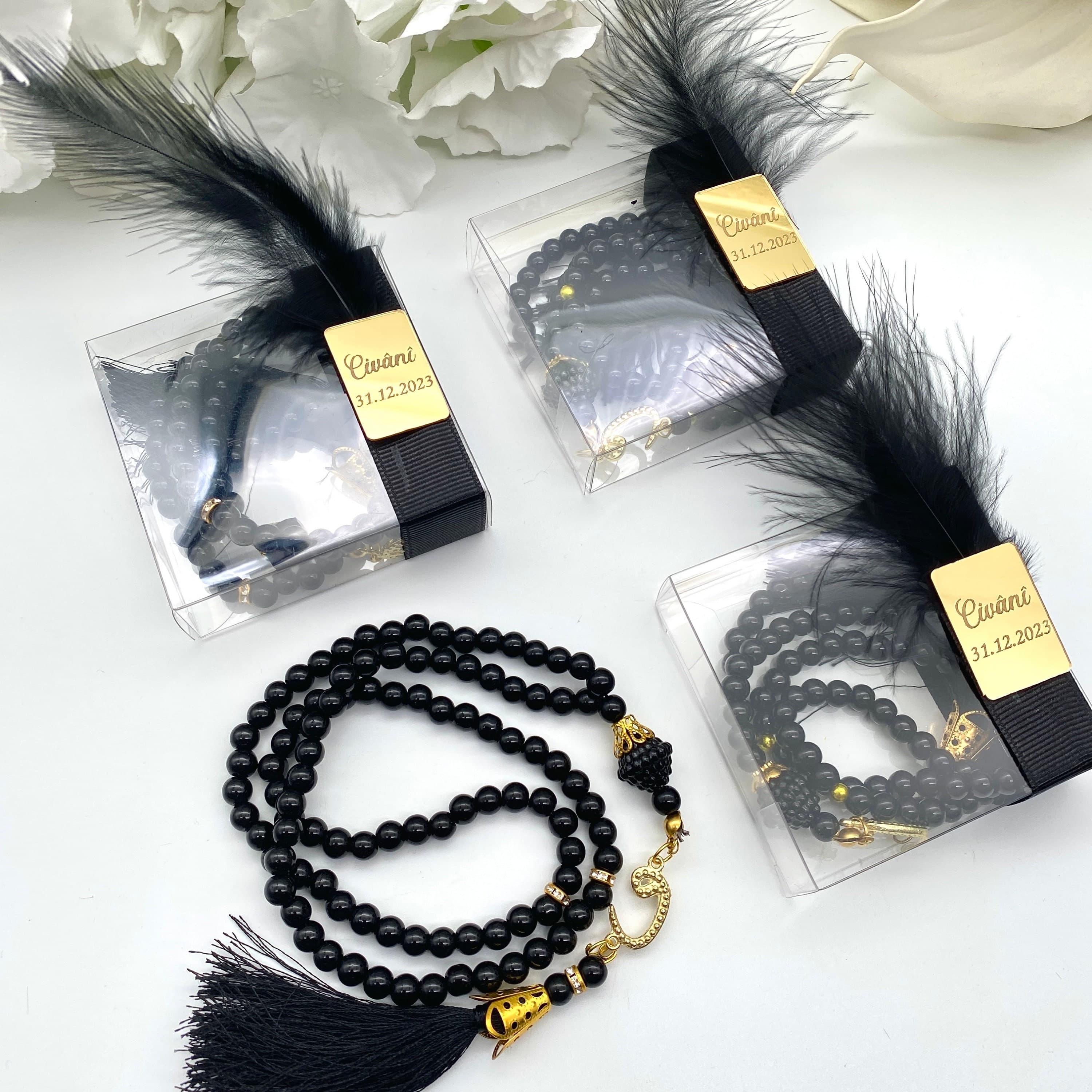 Personalized Islamic Tasbih: Muslim Wedding Favor, Hajj Umrah Gift