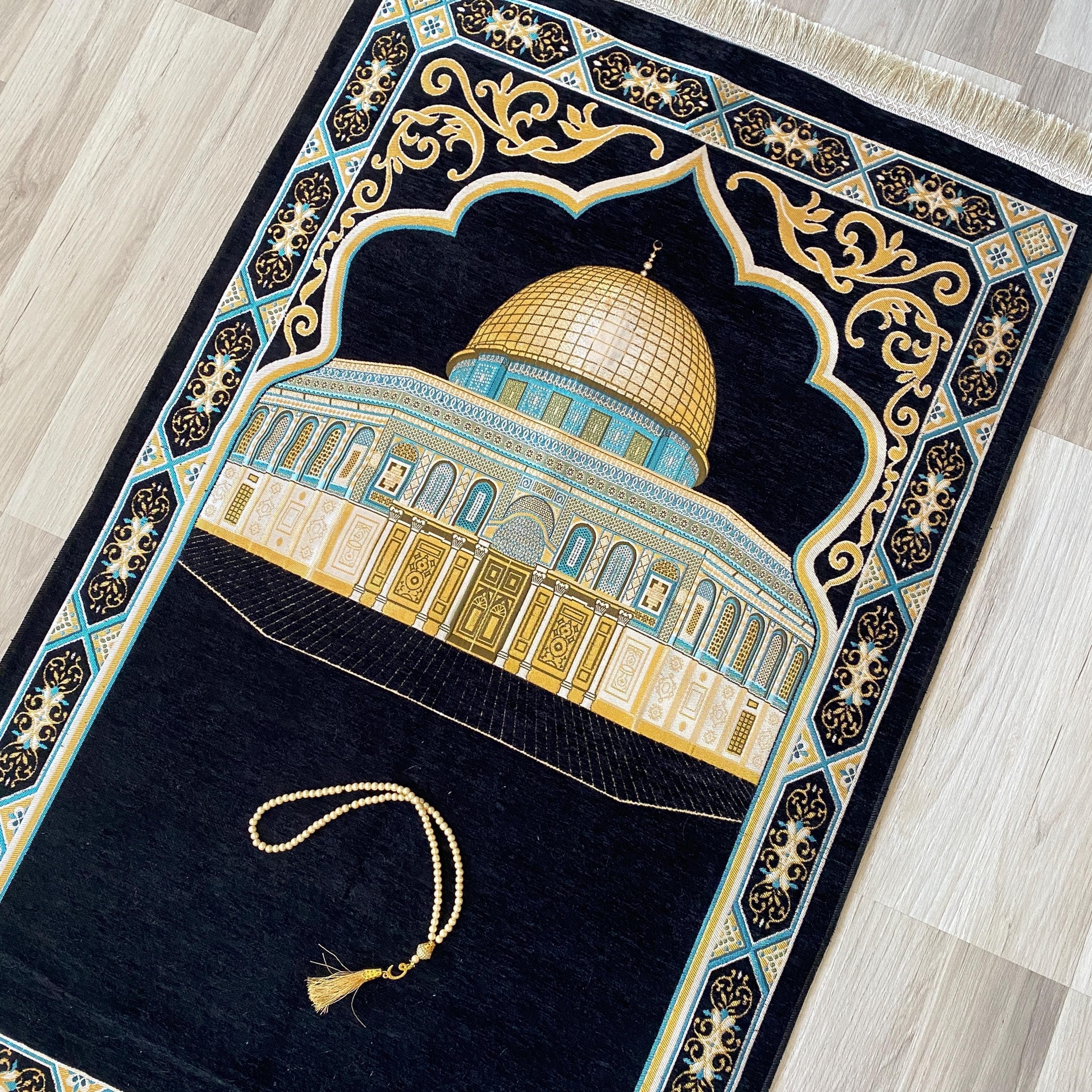 Masjid al Aqsa Prayer Rug: Personalized Islamic Gift Set - image 5