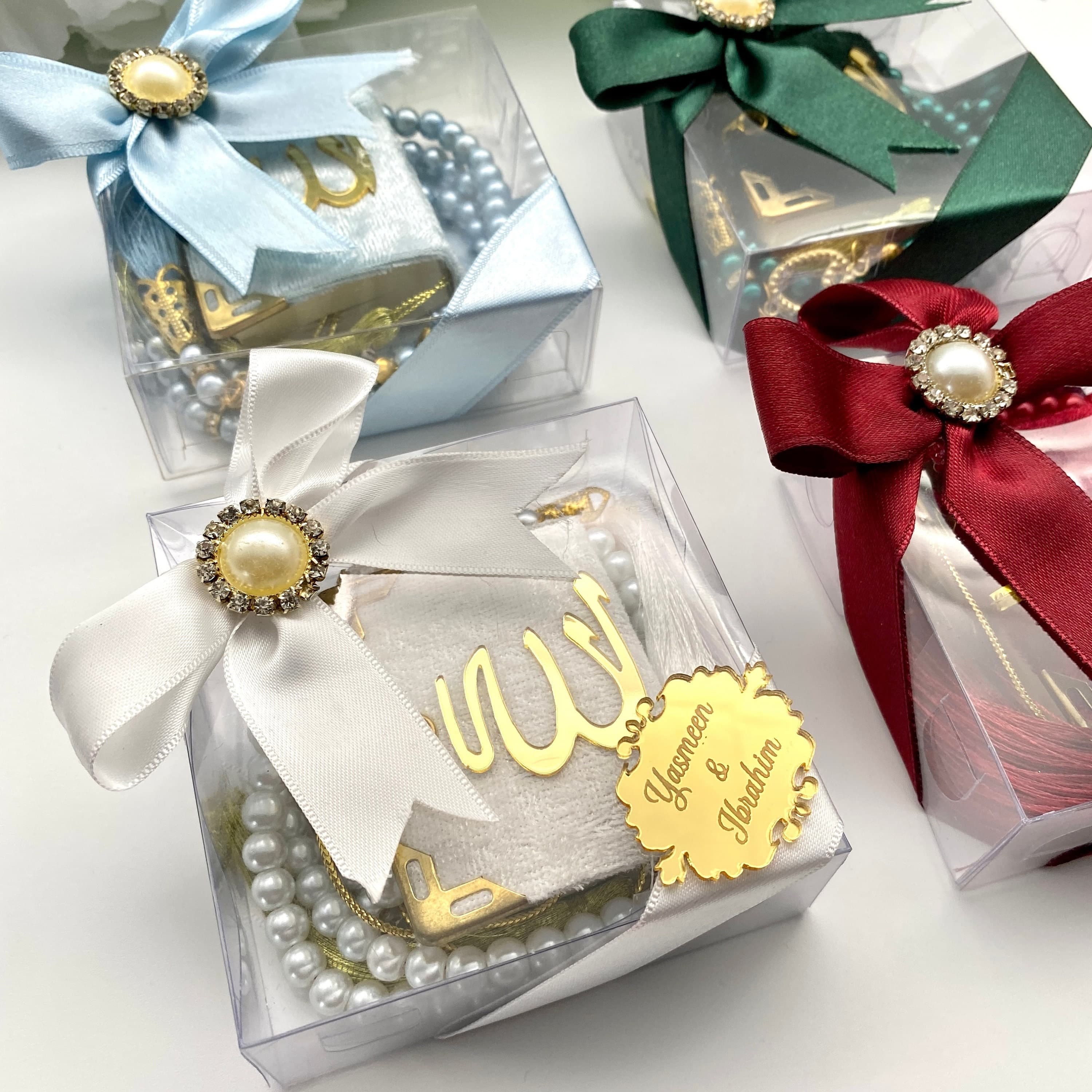 Personalized Mini Quran Tasbih Set: Islamic Wedding Favor Gift