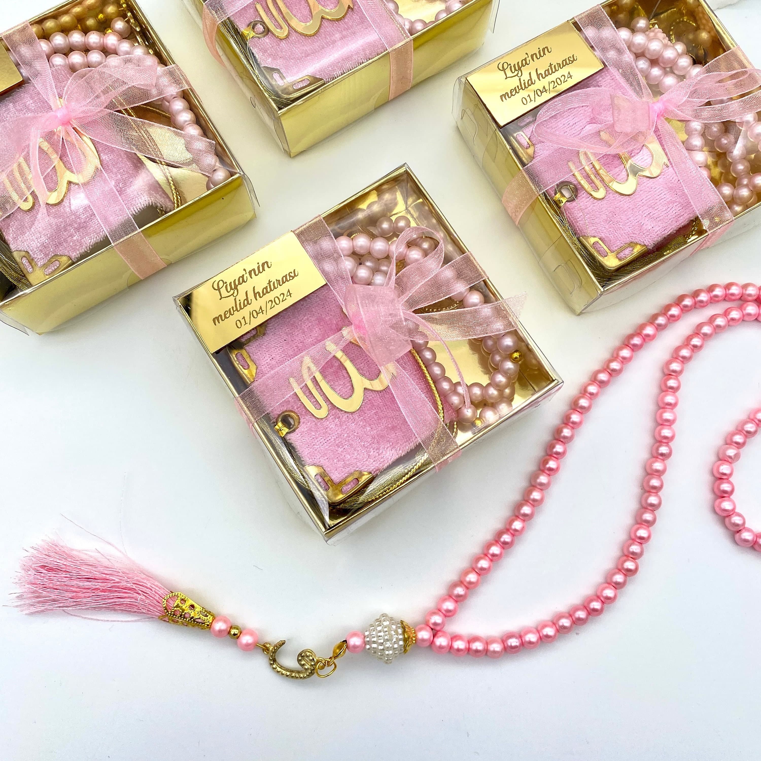Personalized Quran & Tasbeeh Gift Set: Islamic Wedding Favors