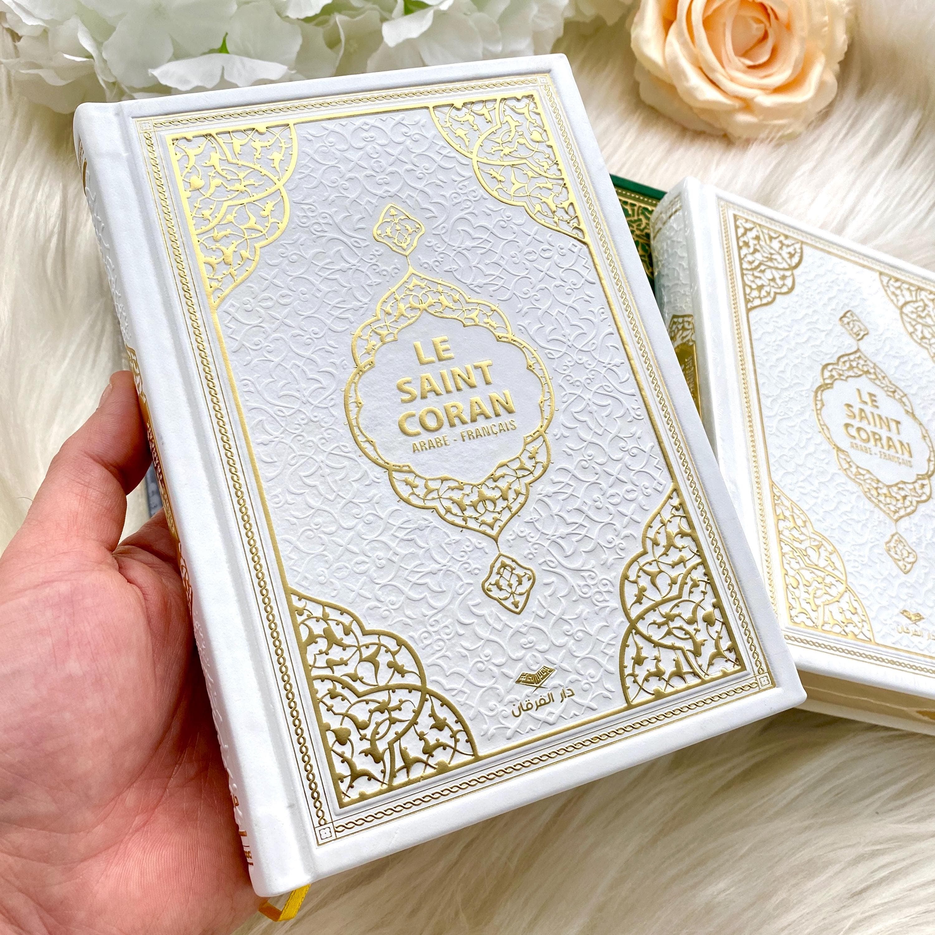 French Quran Gift Set: Prayer Mat, Tasbih, Dhikr Counter - Islamic Wedding Favor - image 5