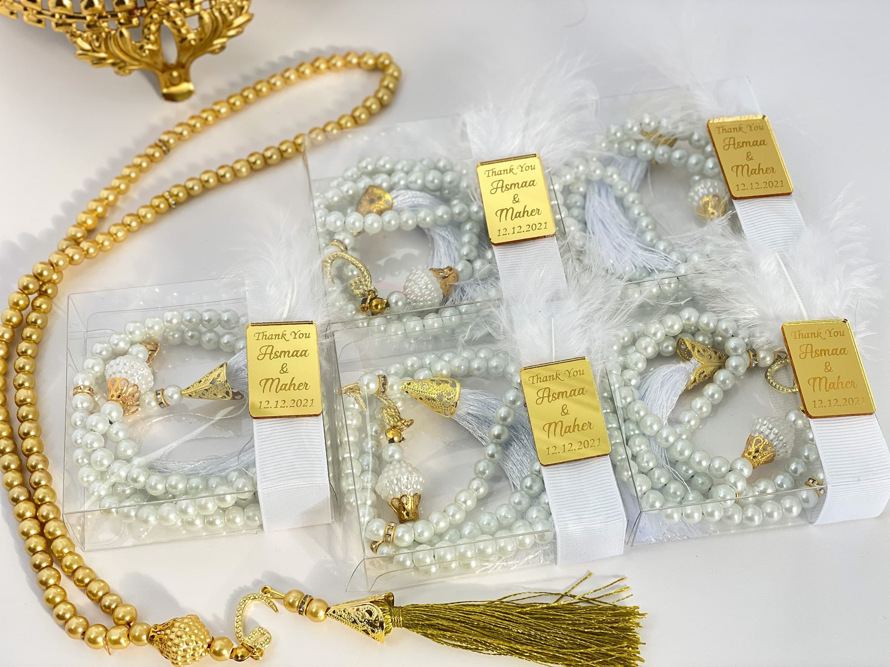 Tasbeeh in Boxes, Islamic Wedding Gift, Islamic Favors, Ameen Favors, Aqiqah Favor, Muslim Gifts, Tasbeeh Favor, Islamic Prayer Bead, Tasbih