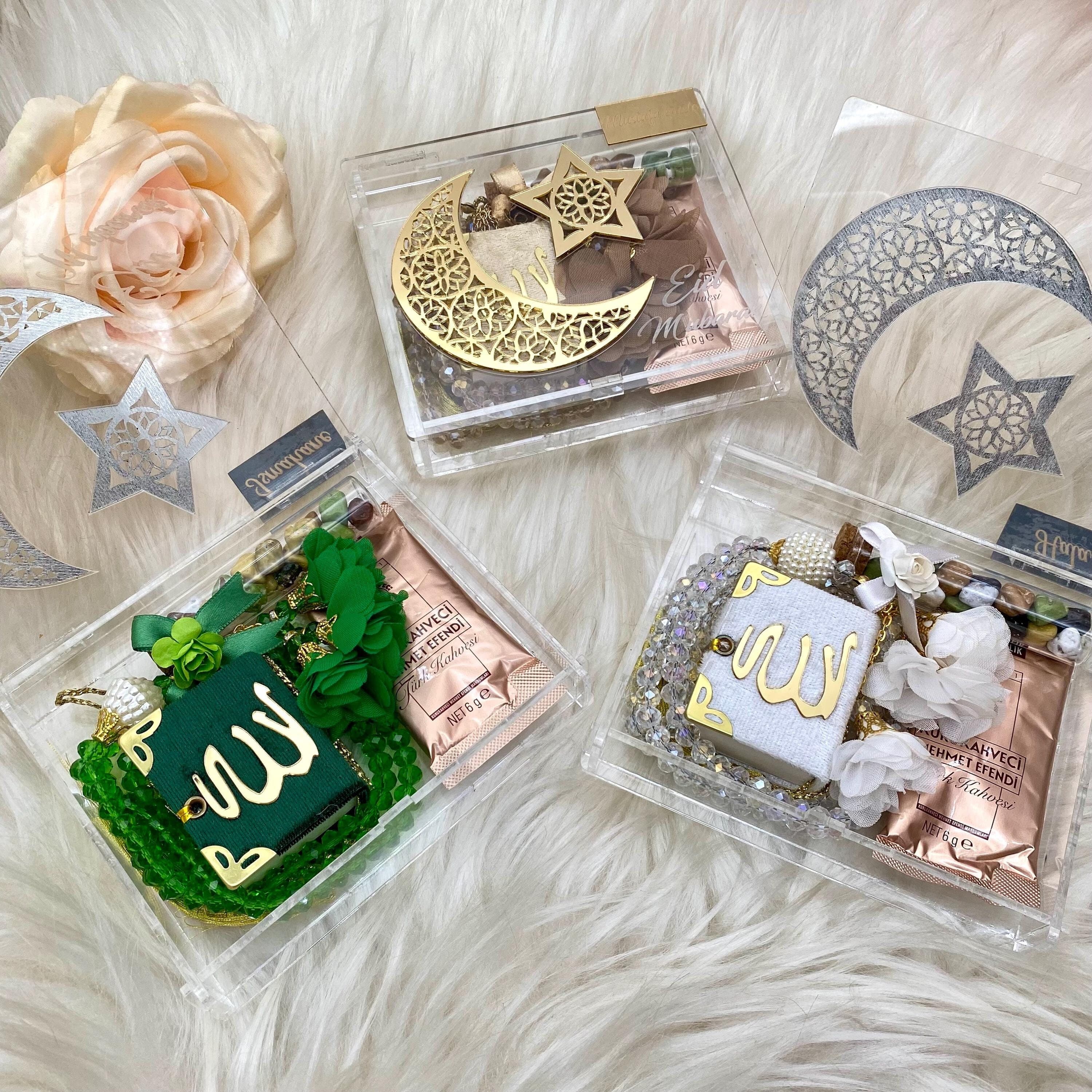 Mini Quran Crystal Tasbeeh Gift Box: Islamic Wedding Favors