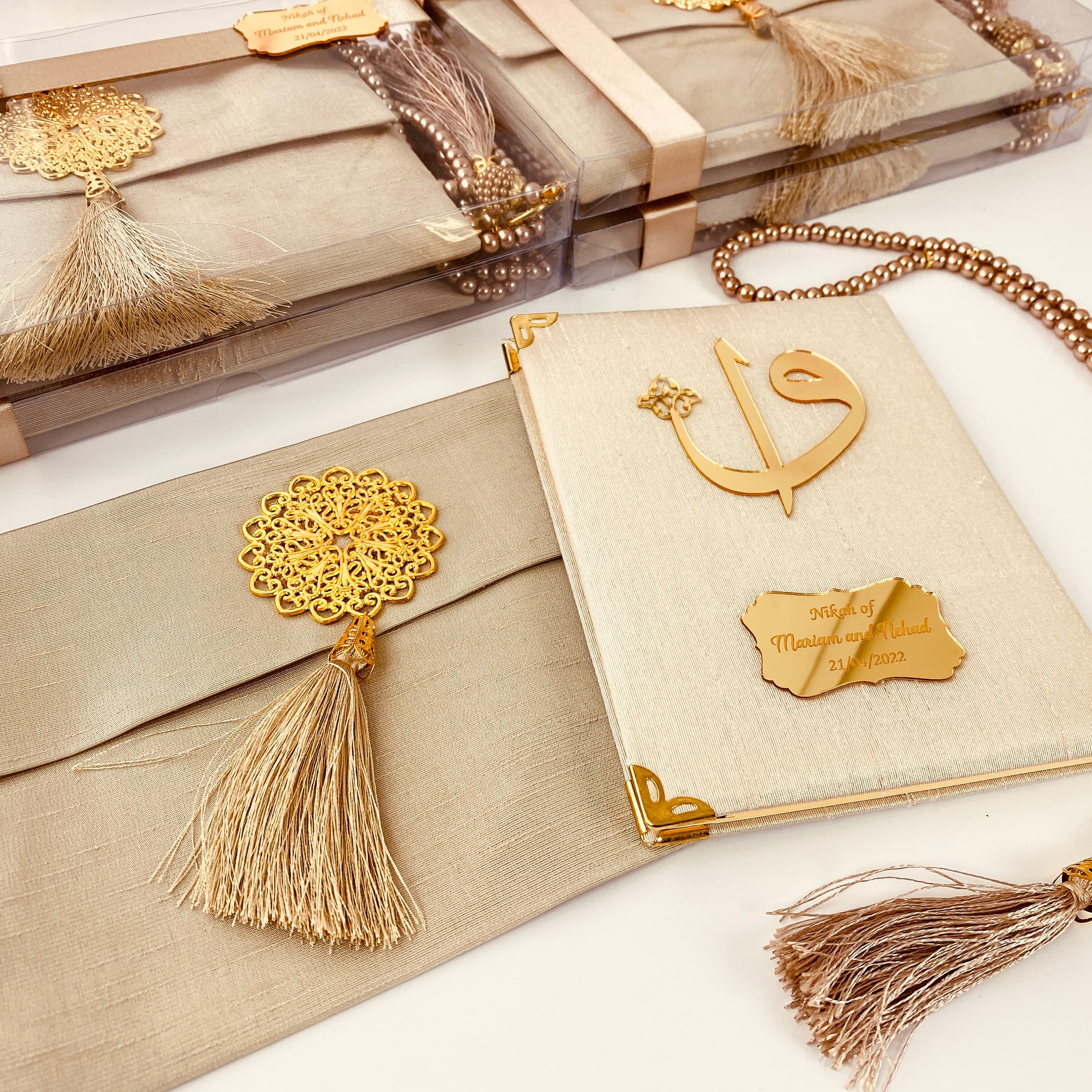 Personalized Yaseen Book with Tasbih: Islamic Wedding Favor Set - image 5